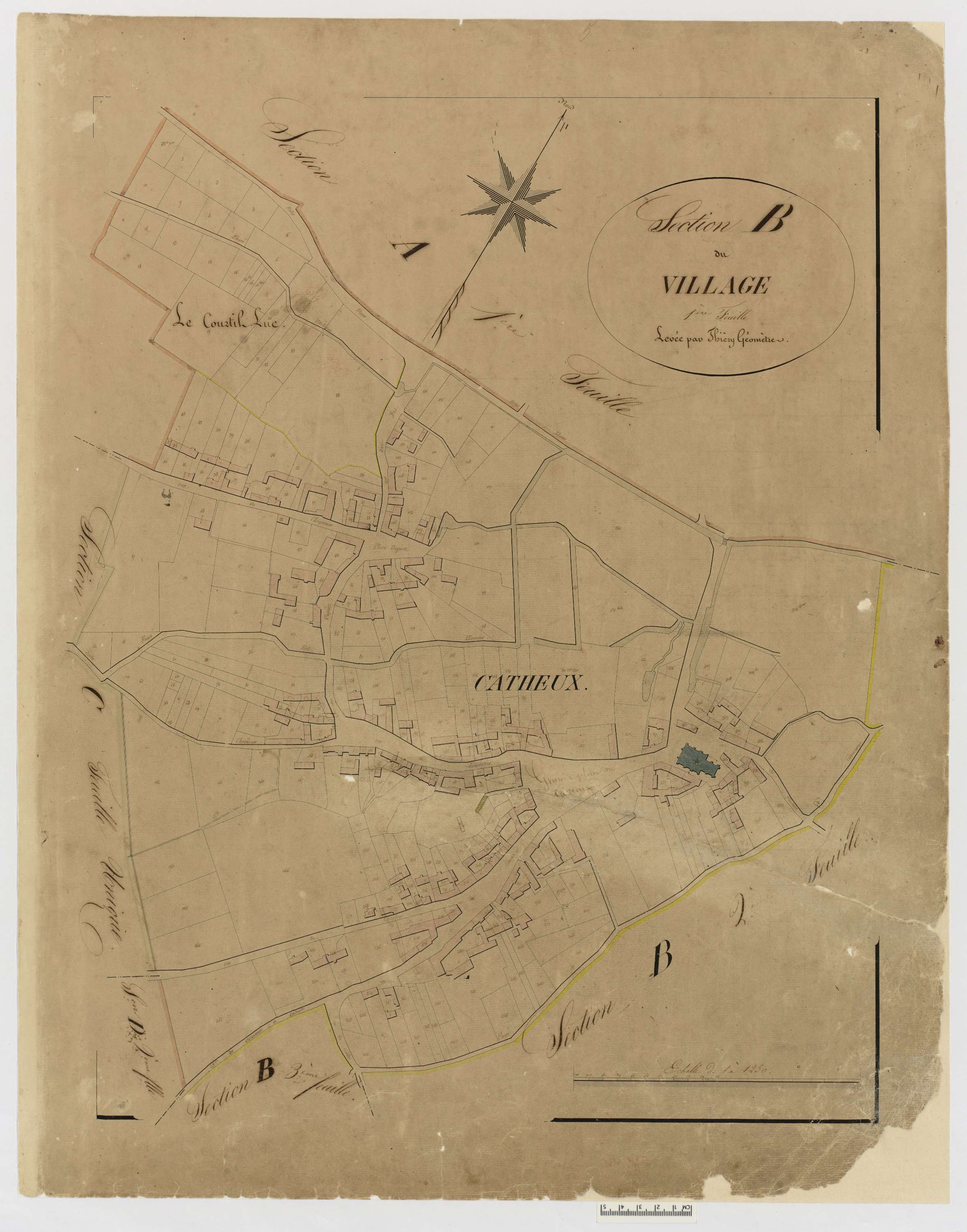 Catheux - Cadastre napoléonien, section B1