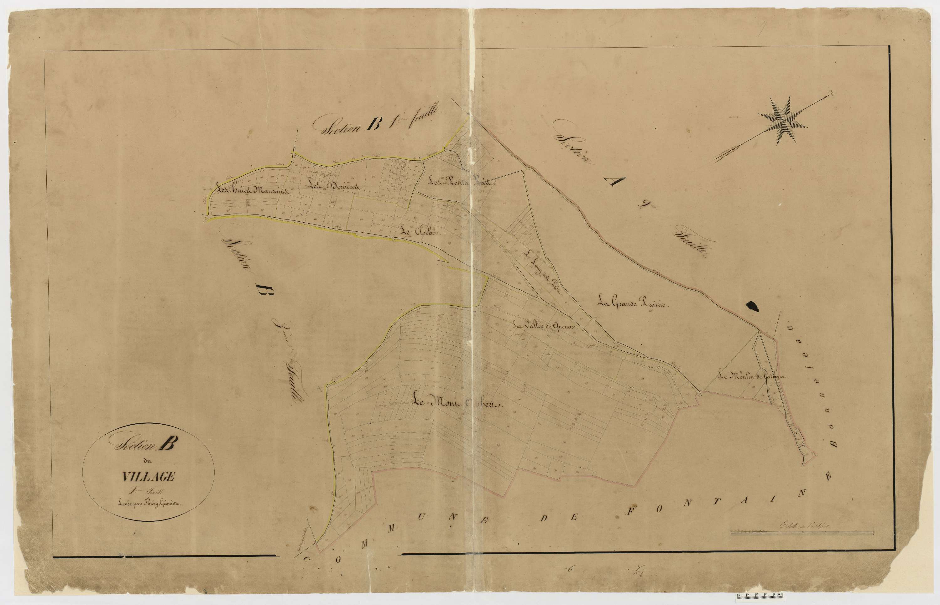 Catheux - Cadastre napoléonien, section B2