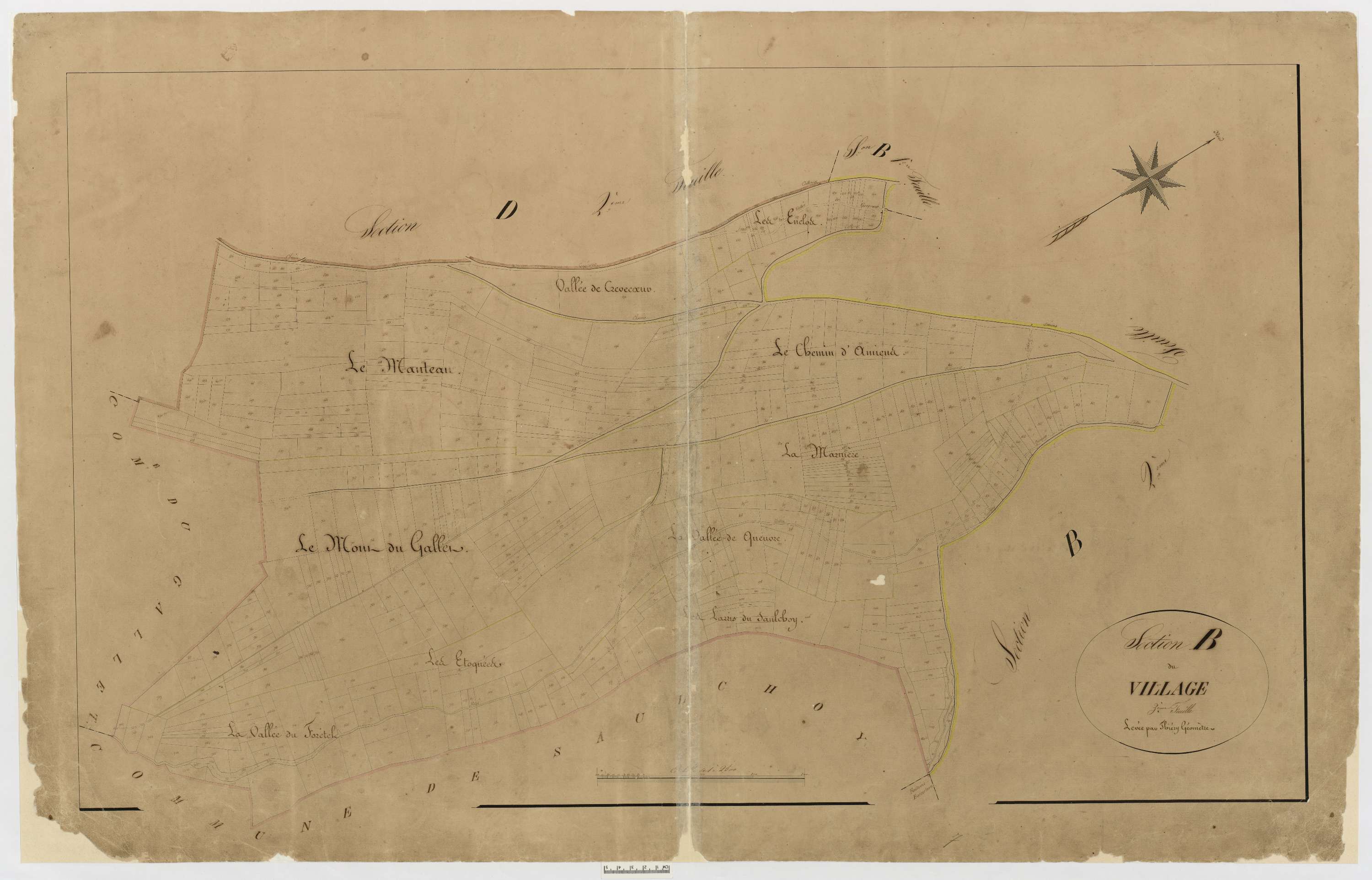 Catheux - Cadastre napoléonien, section B3