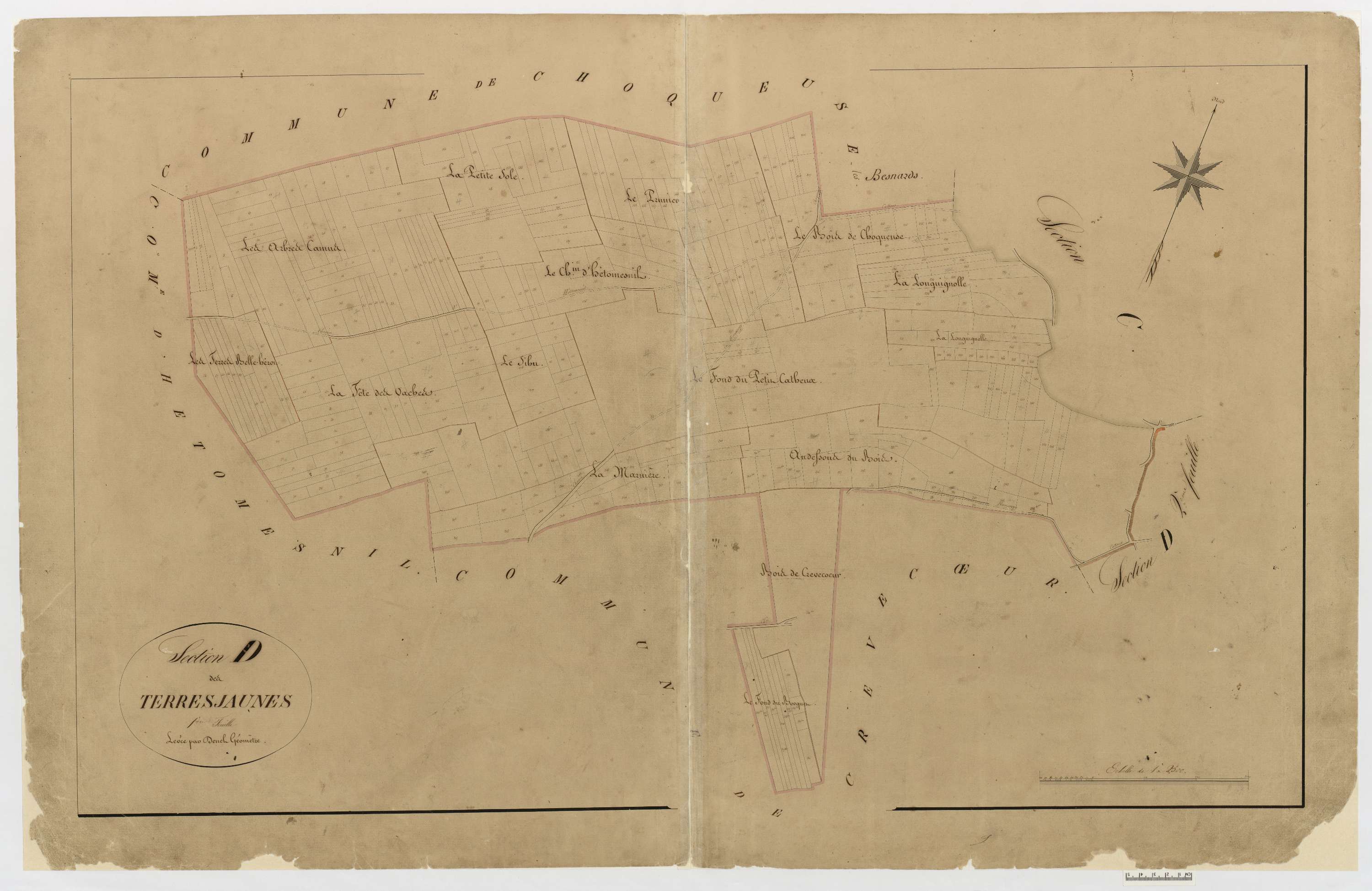 Catheux - Cadastre napoléonien, section D1