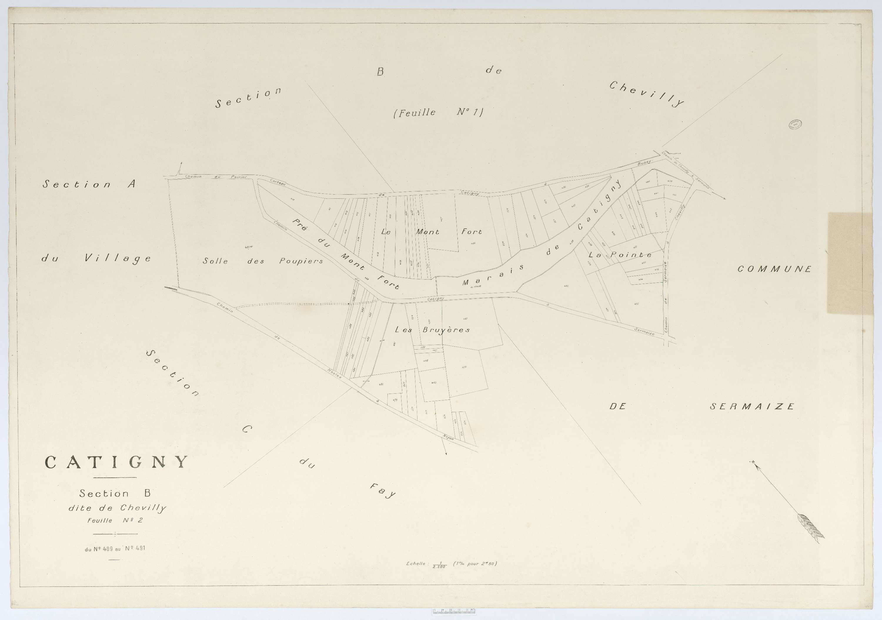 Catigny - Cadastre napoléonien (copie), section B2