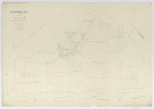 Catigny - Cadastre napoléonien (copie), section B1