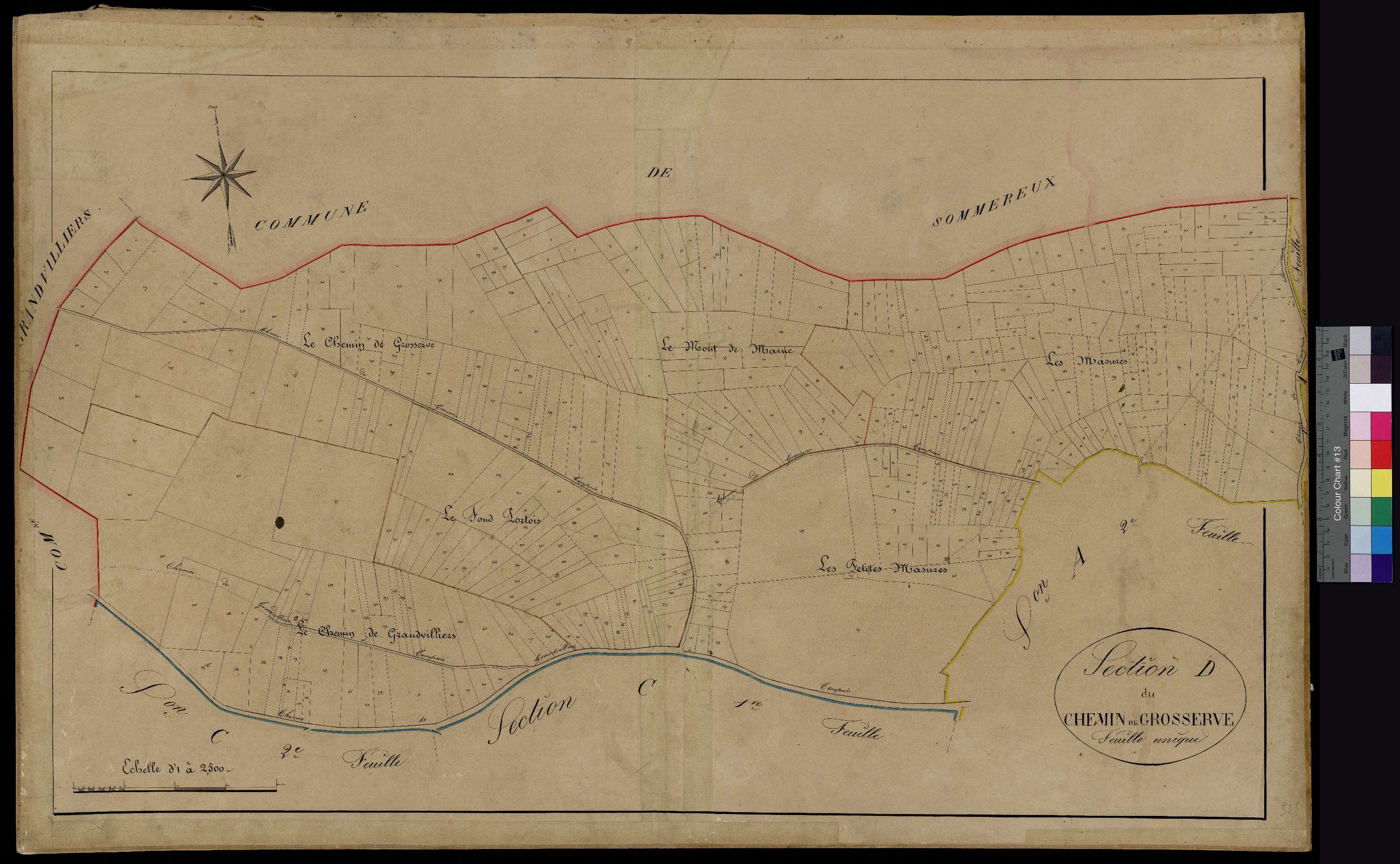 Cempuis - Cadastre napoléonien, section D