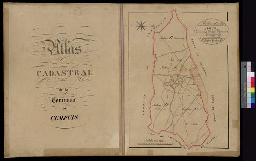 Cempuis - Cadastre napoléonien, tableau d'assemblage