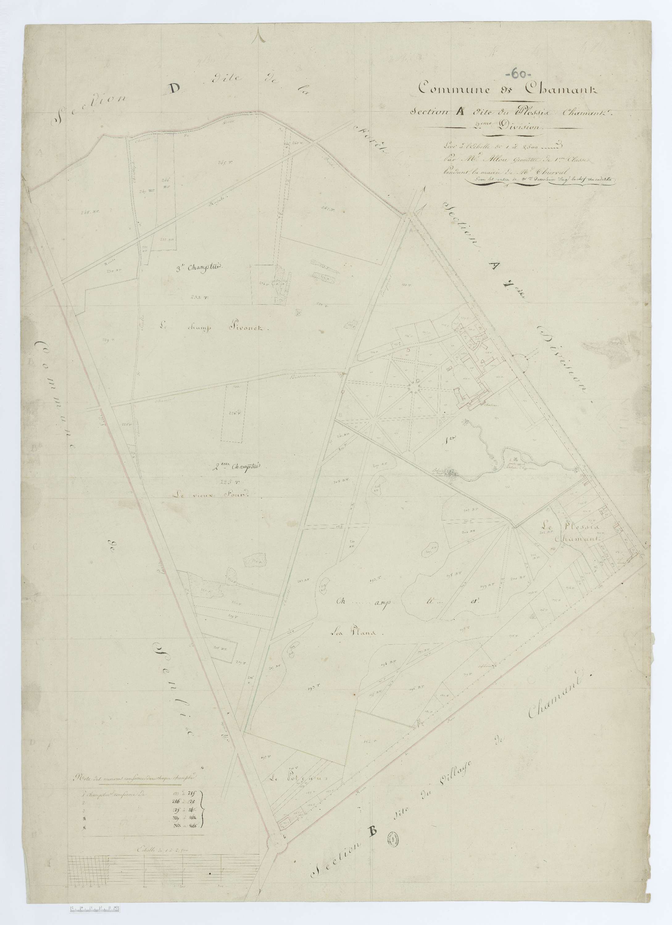 Chamant - Cadastre napoléonien (copie), section A2