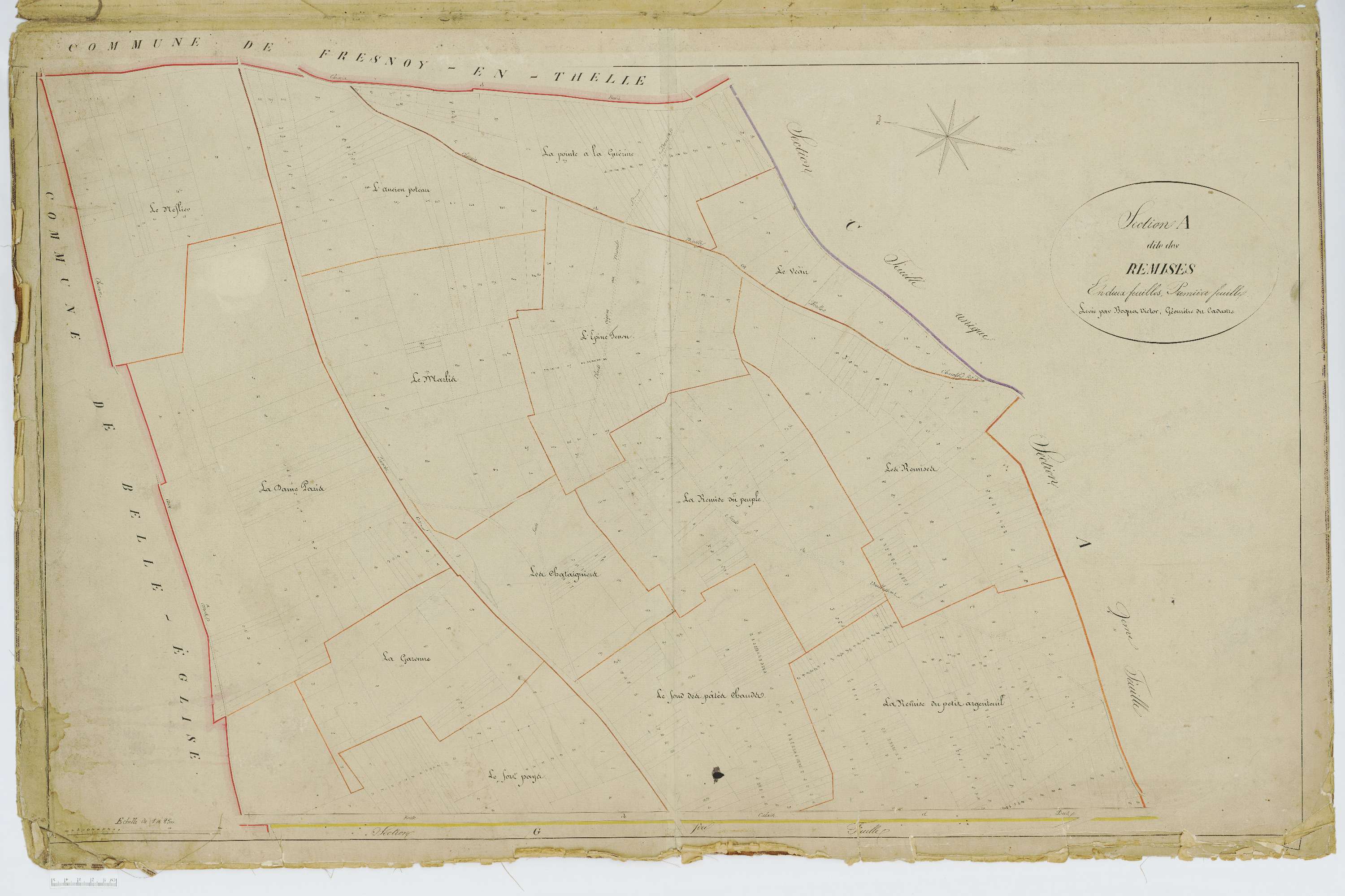 Chambly - Cadastre napoléonien, section A1