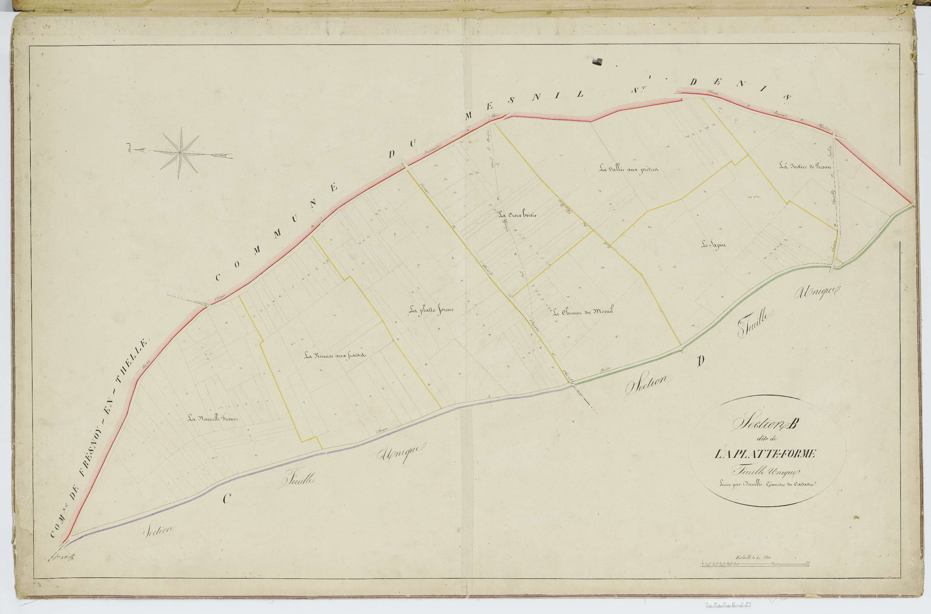 Chambly - Cadastre napoléonien, section B