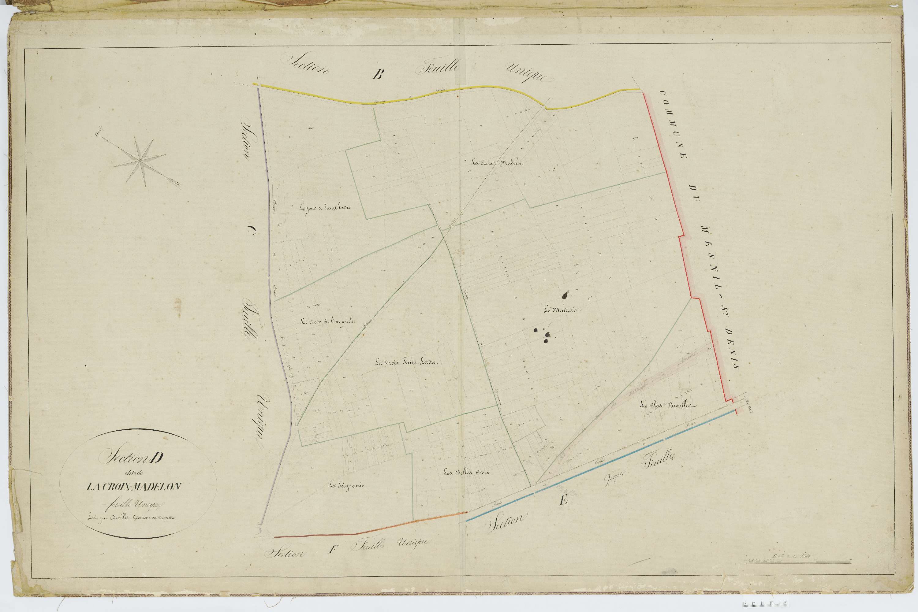 Chambly - Cadastre napoléonien, section D