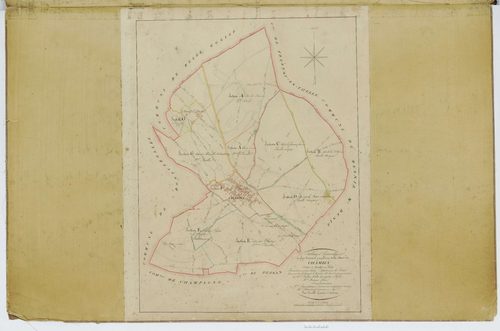 Chambly - Cadastre napoléonien, tableau d'assemblage