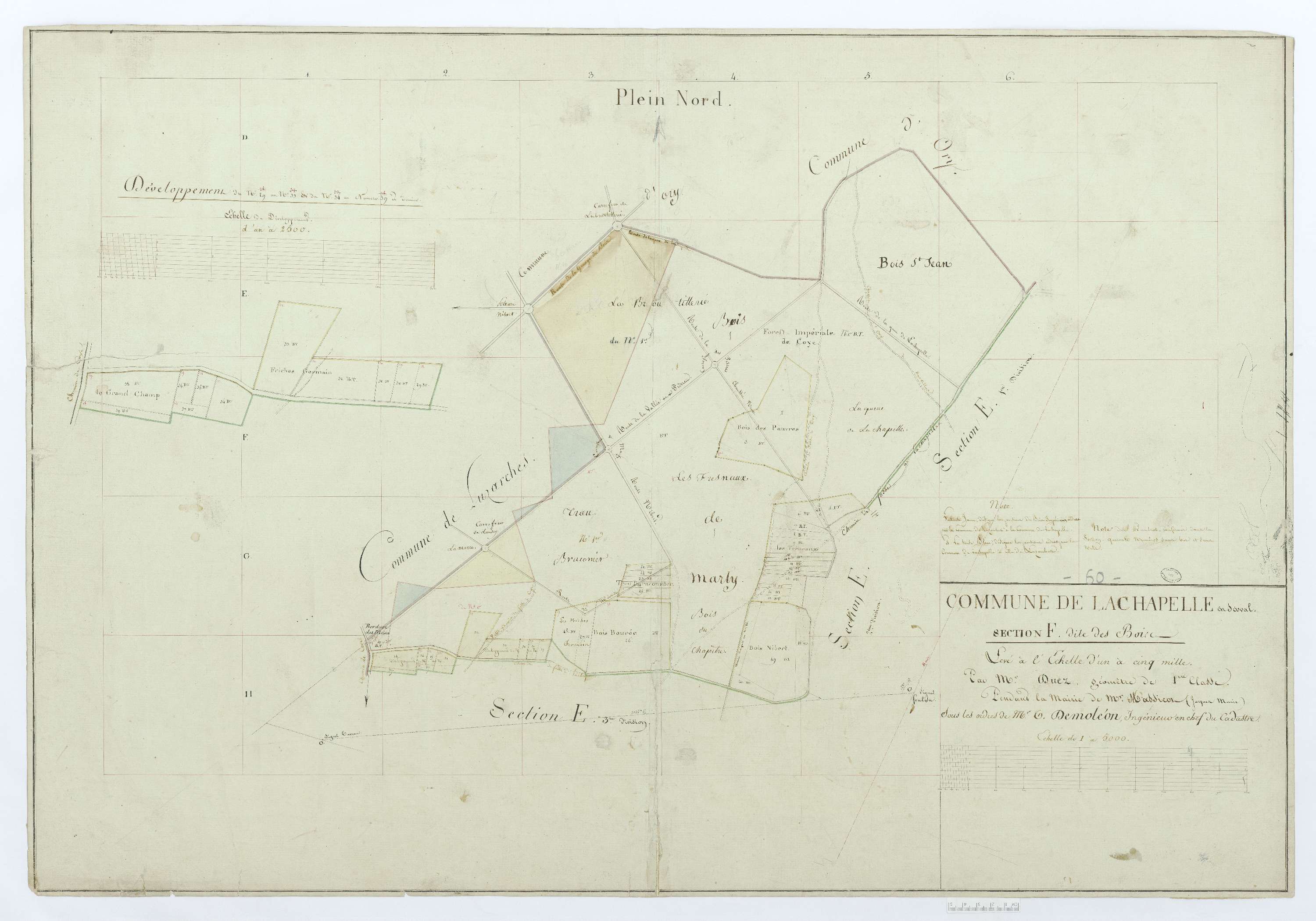 La Chapelle-en-Serval - Cadastre napoléonien, section F