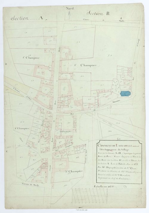 La Chapelle-en-Serval - Cadastre napoléonien, développement des sections A et D