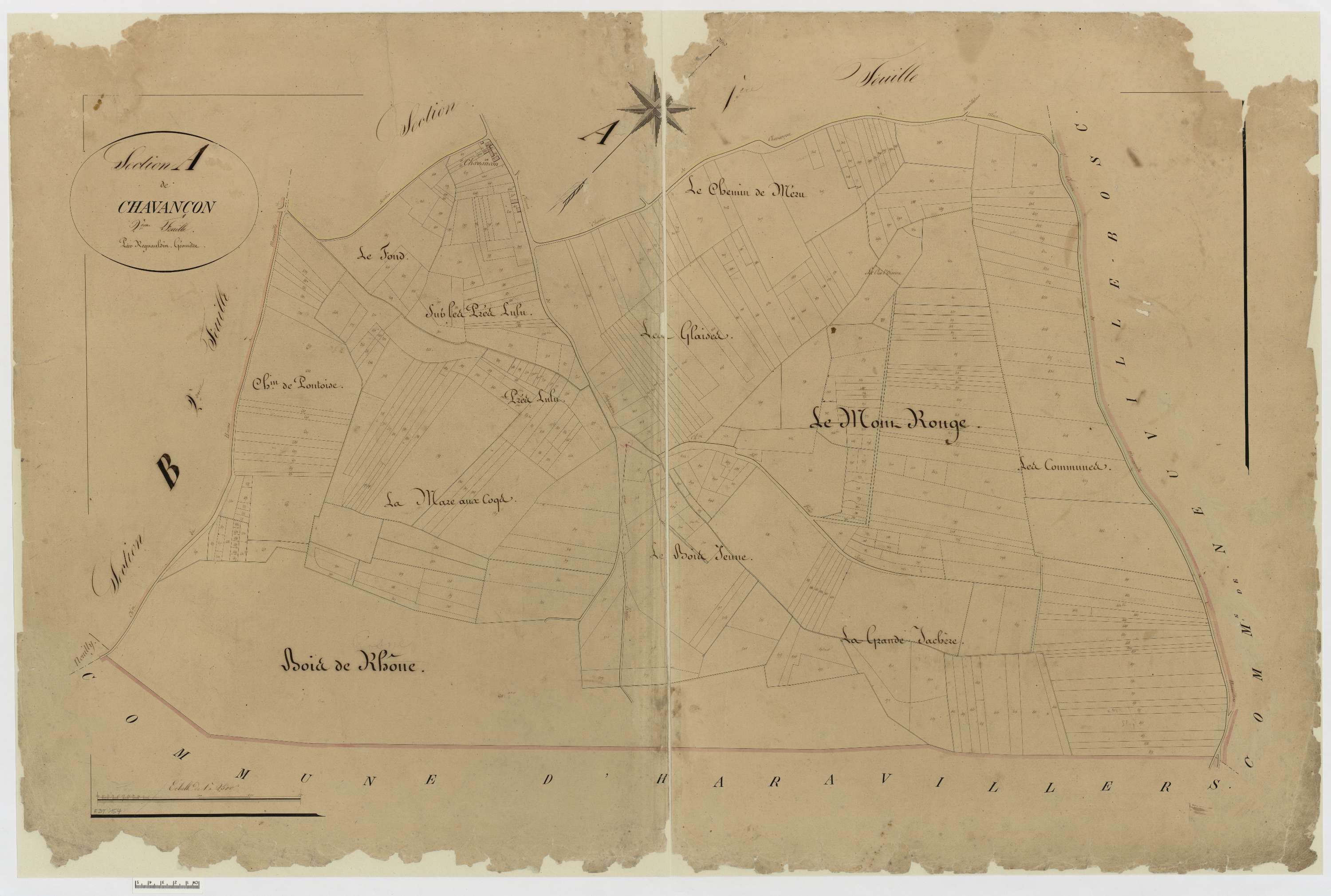 Chavençon - Cadastre napoléonien, section A2