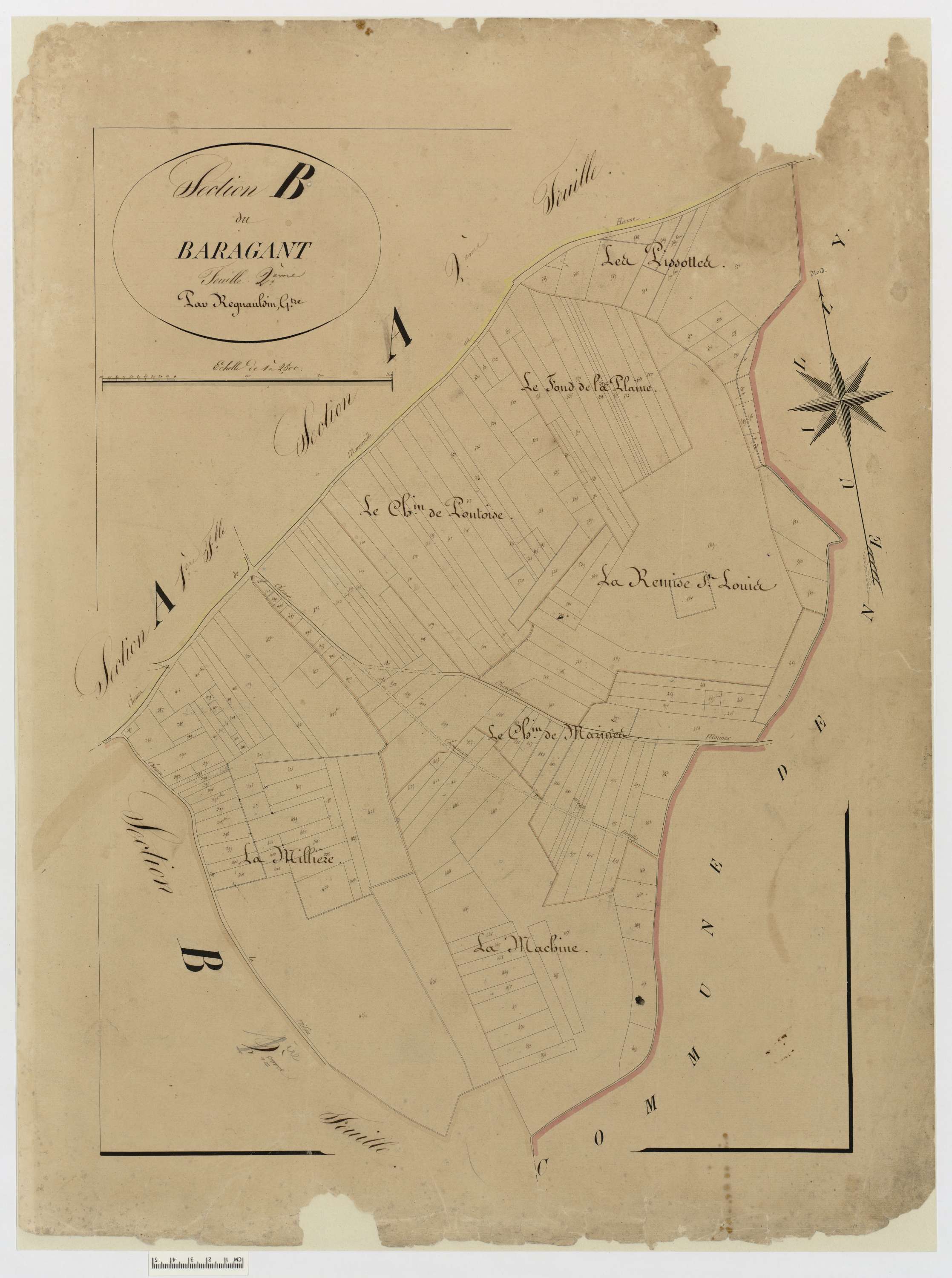 Chavençon - Cadastre napoléonien, section B2