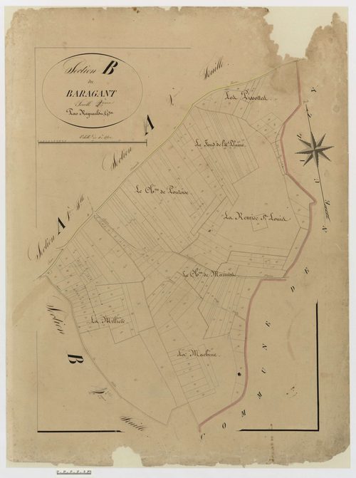 Chavençon - Cadastre napoléonien, section B2