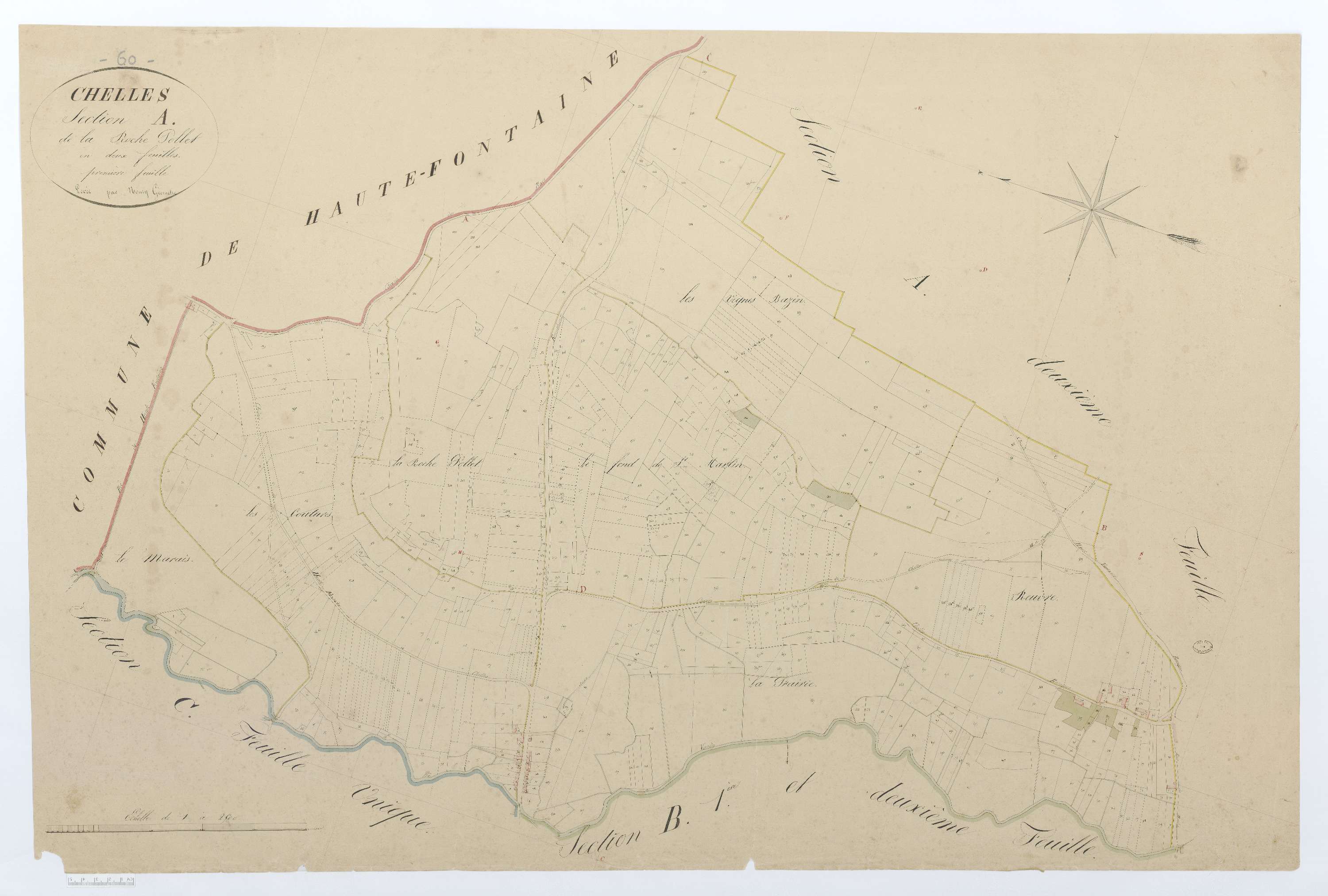 Chelles - Cadastre napoléonien, section A1