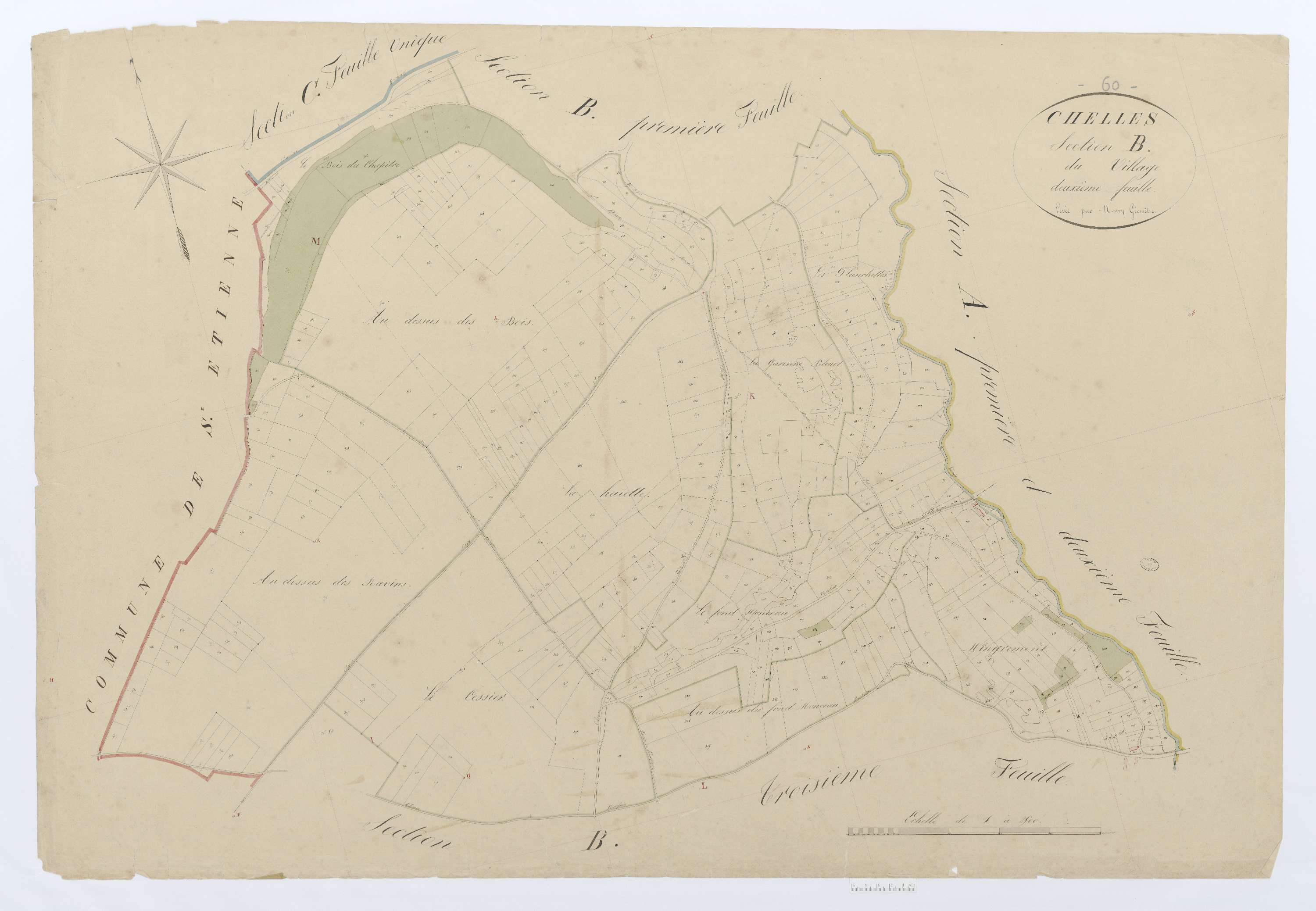 Chelles - Cadastre napoléonien, section B2