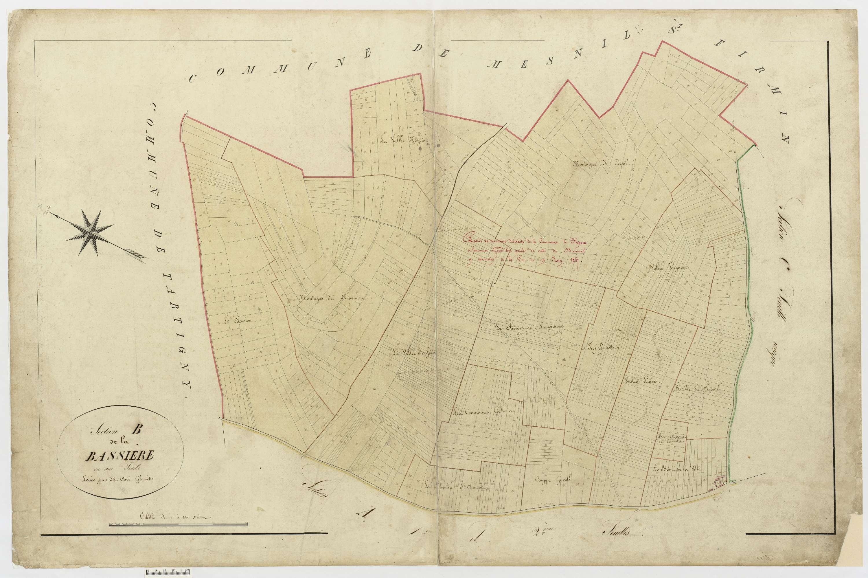 Chepoix - Cadastre napoléonien, section B