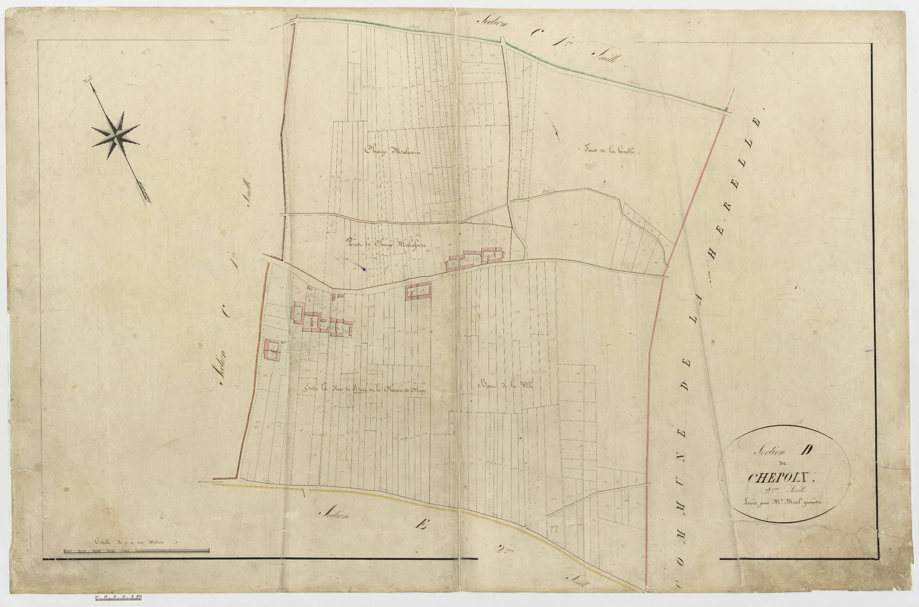 Chepoix - Cadastre napoléonien, section D2