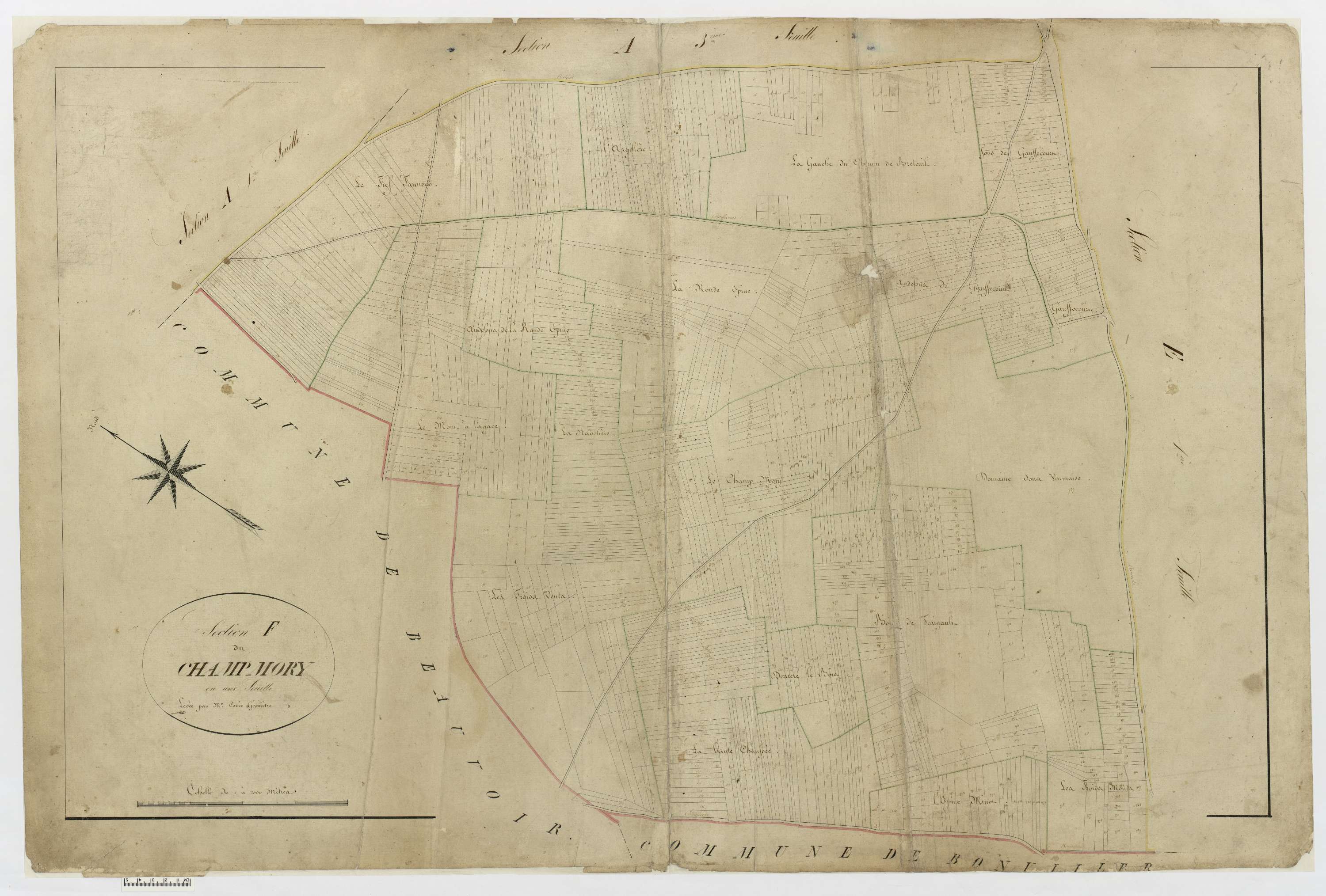 Chepoix - Cadastre napoléonien, section F
