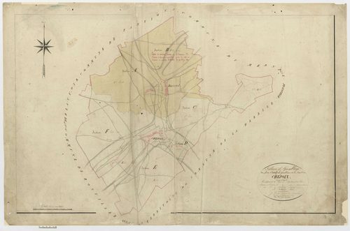 Chepoix - Cadastre napoléonien, tableau d'assemblage