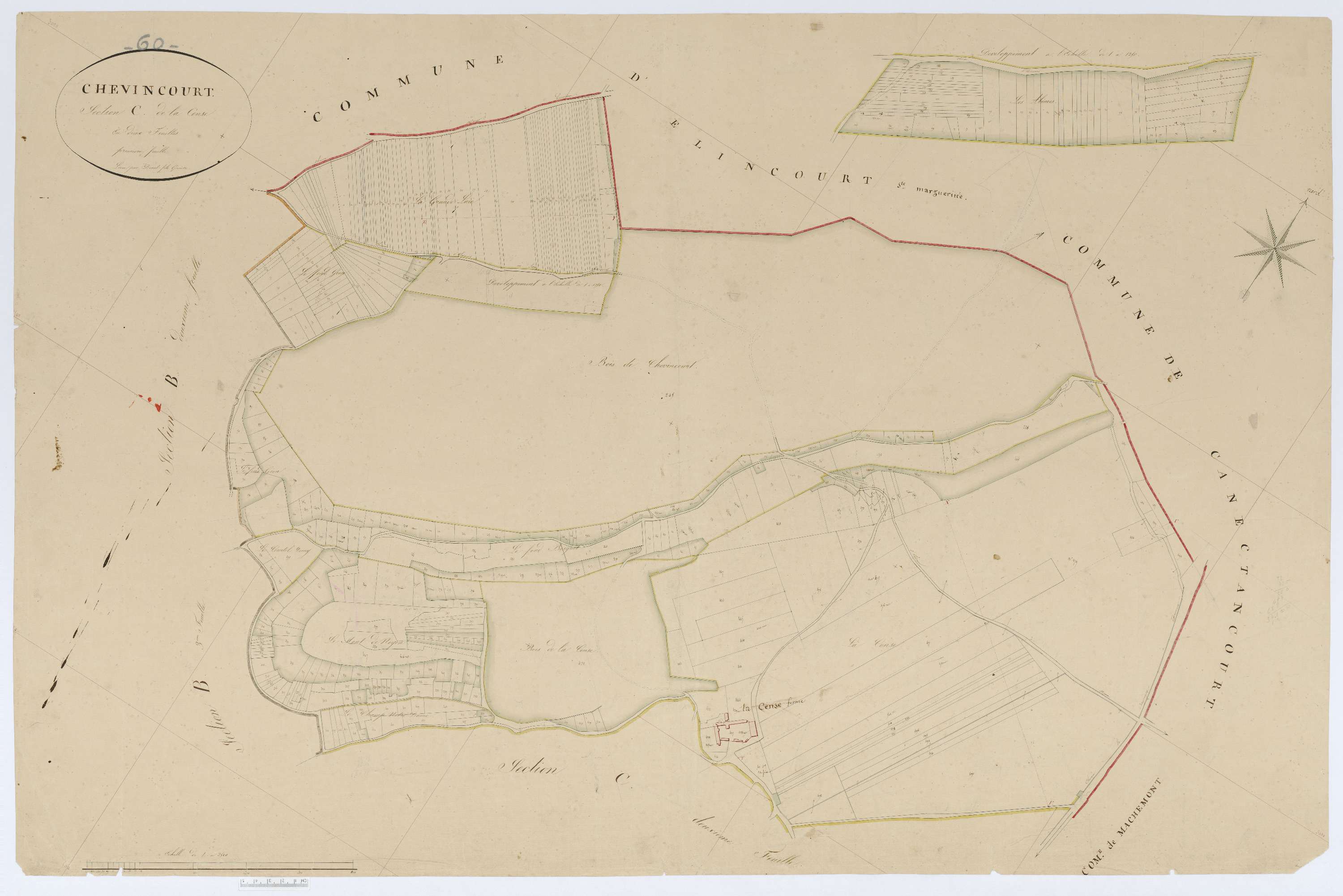 Chevincourt - Cadastre napoléonien, section C1