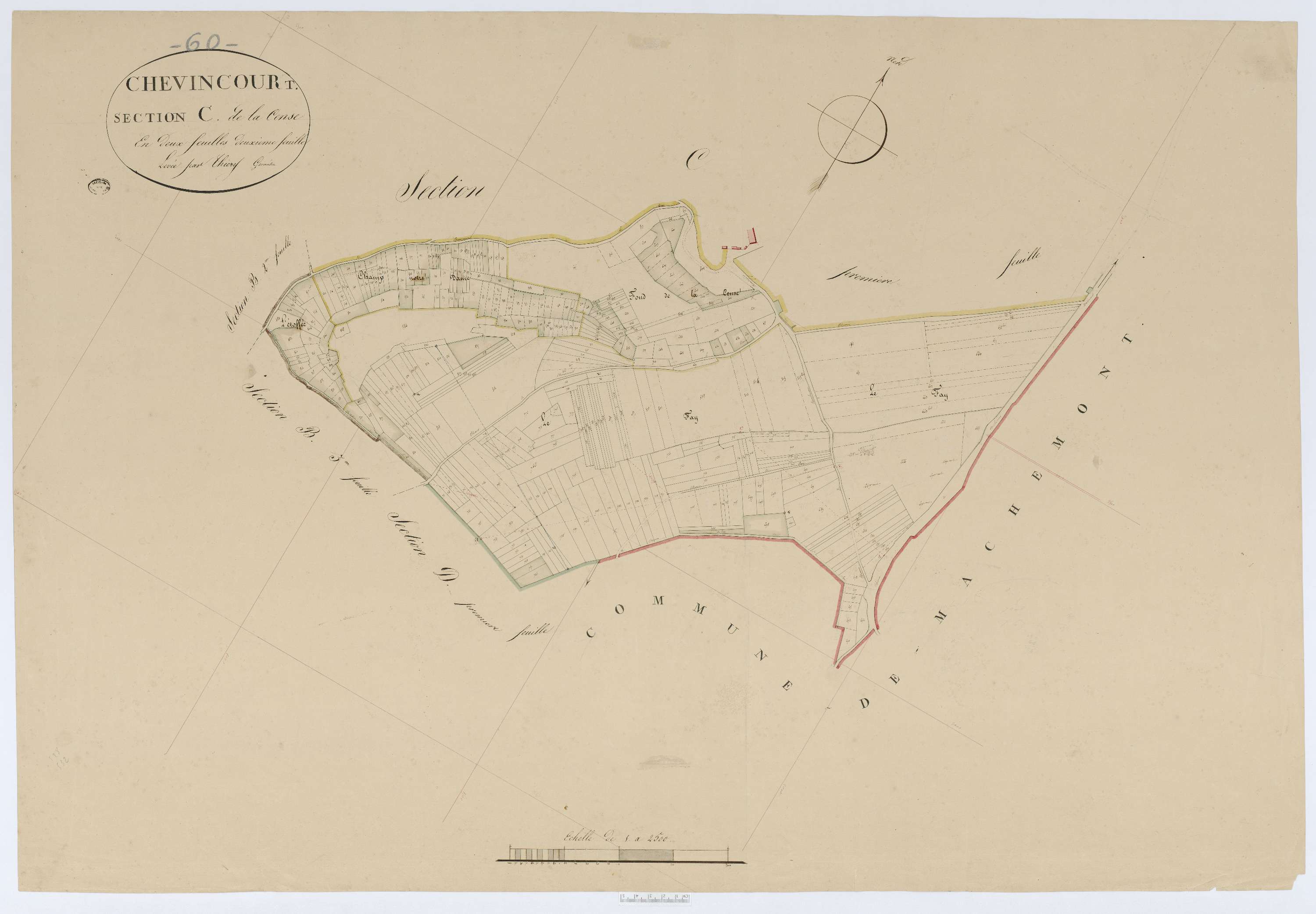 Chevincourt - Cadastre napoléonien, section C2