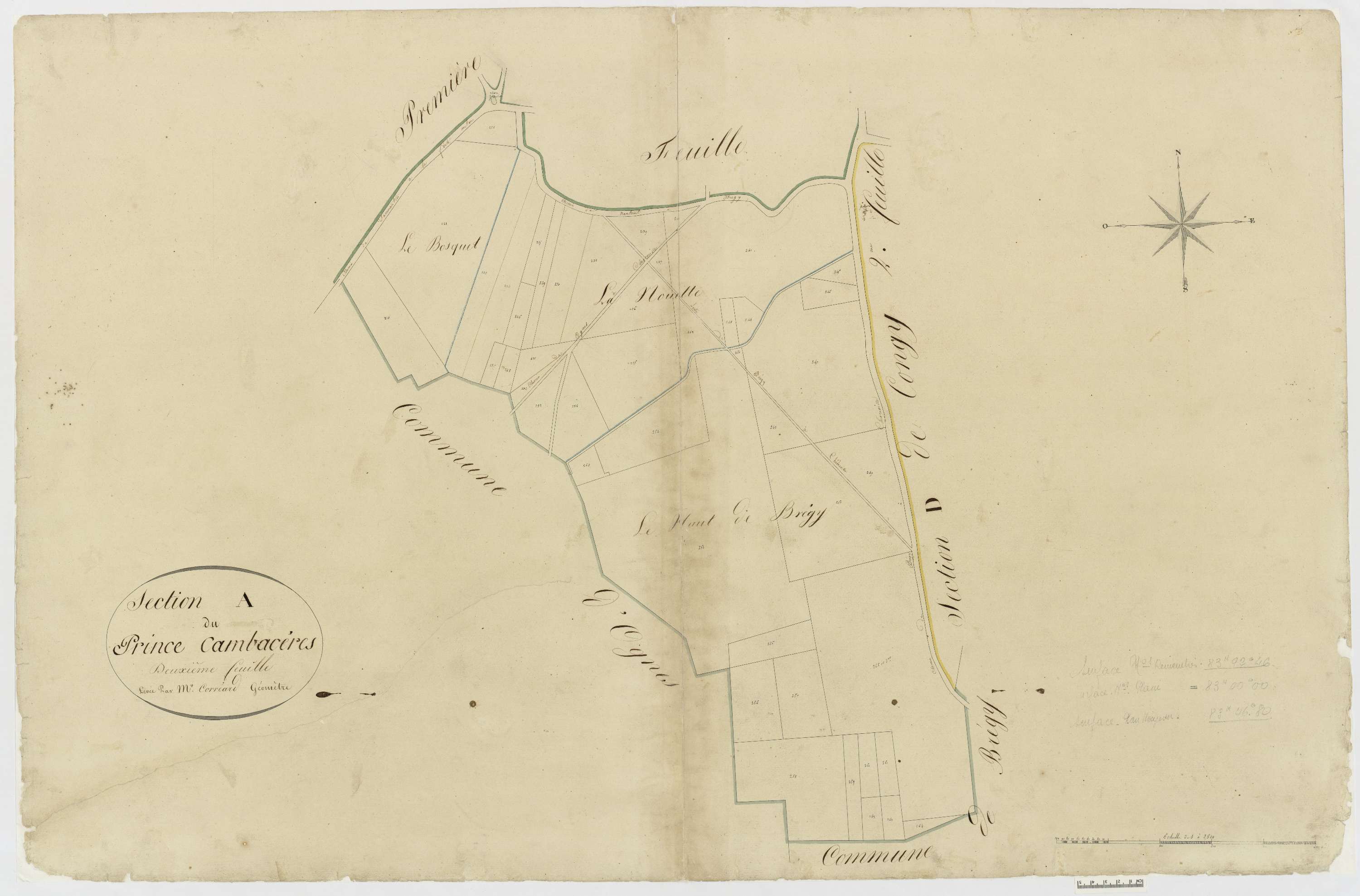 Chèvreville - Cadastre napoléonien, section A2