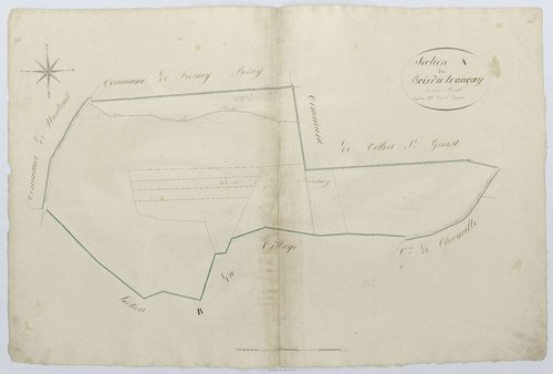 Chèvreville - Cadastre napoléonien, section A1 de Sennevières