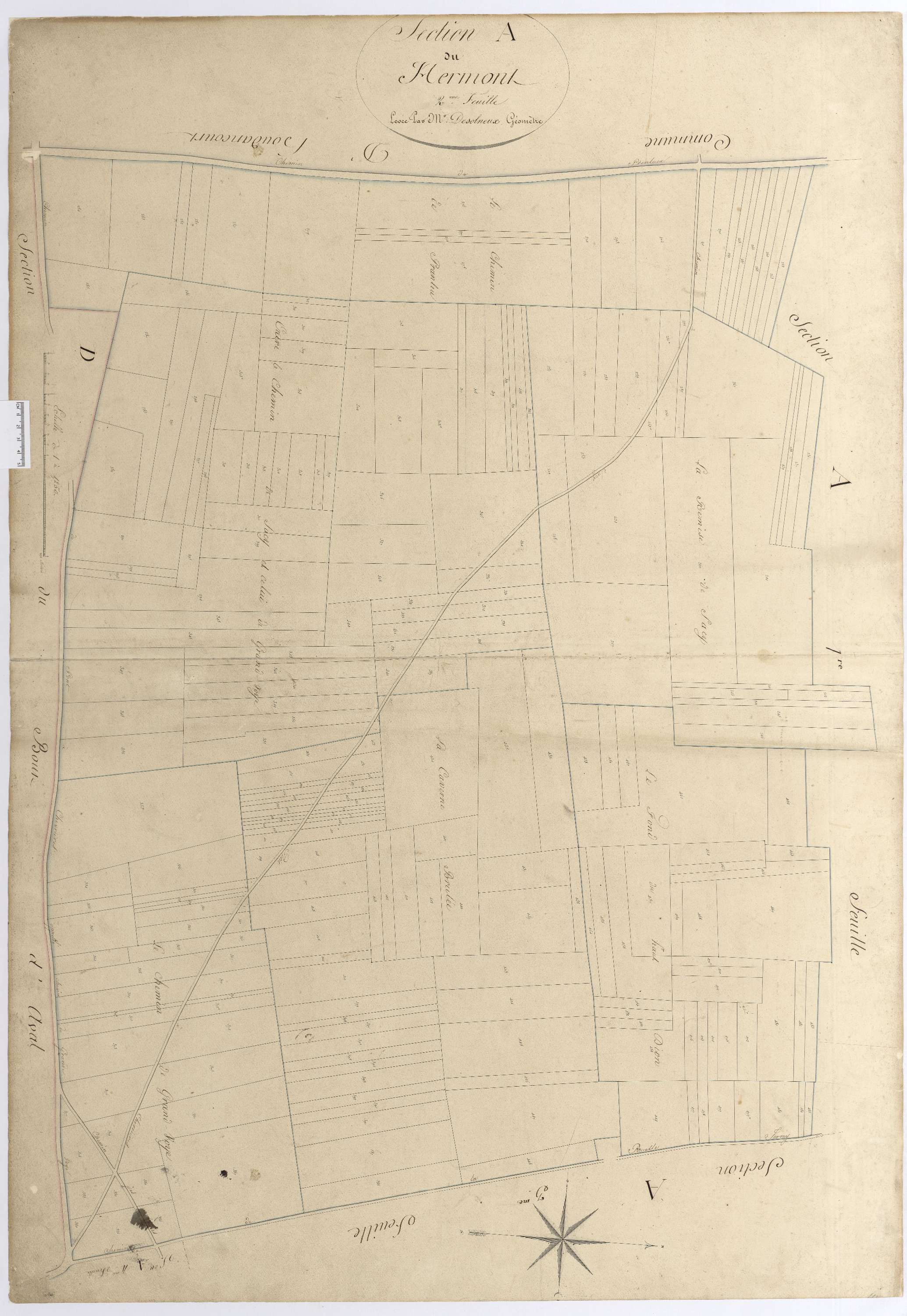 Chevrières - Cadastre napoléonien, section A2