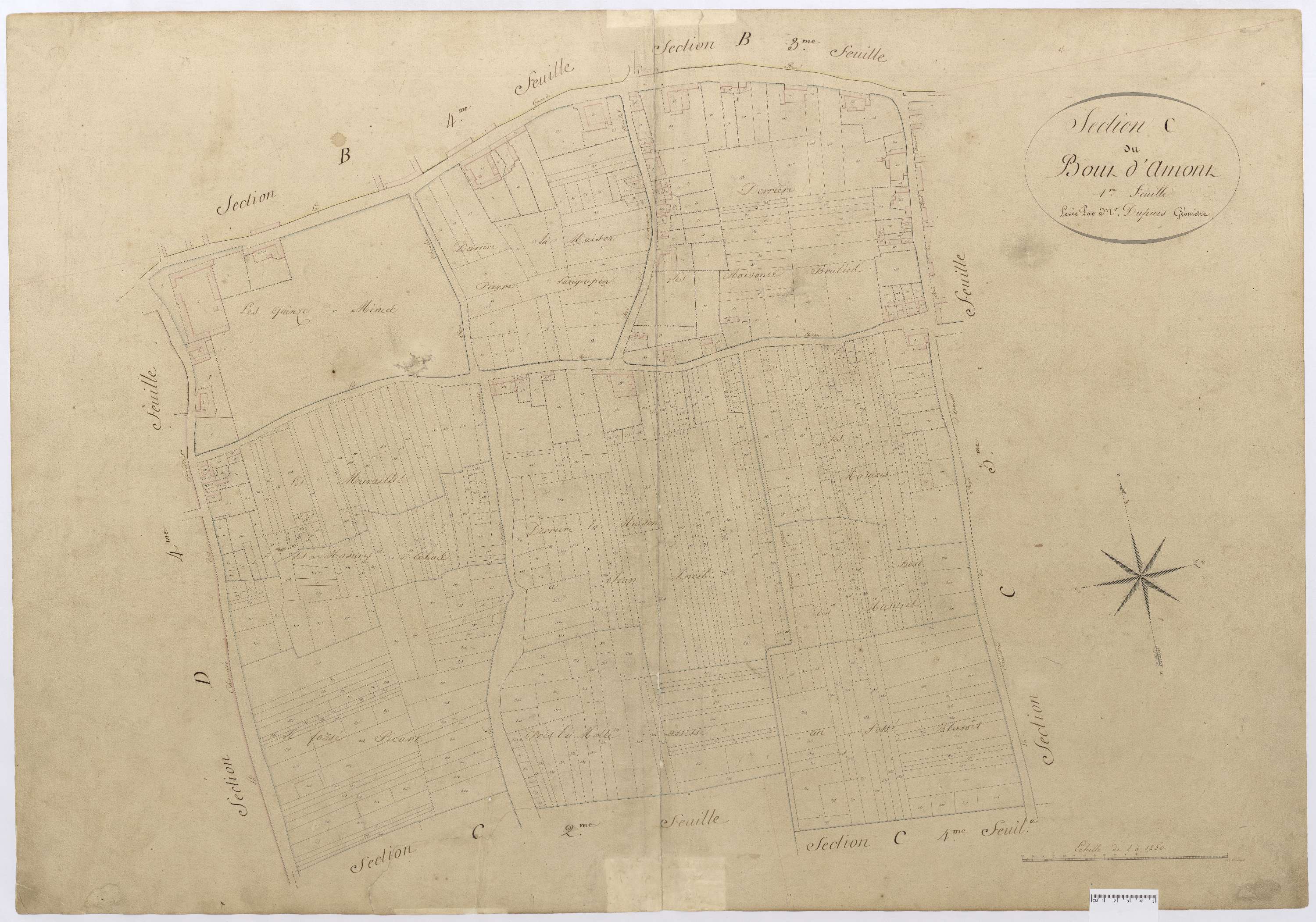 Chevrières - Cadastre napoléonien, section C1