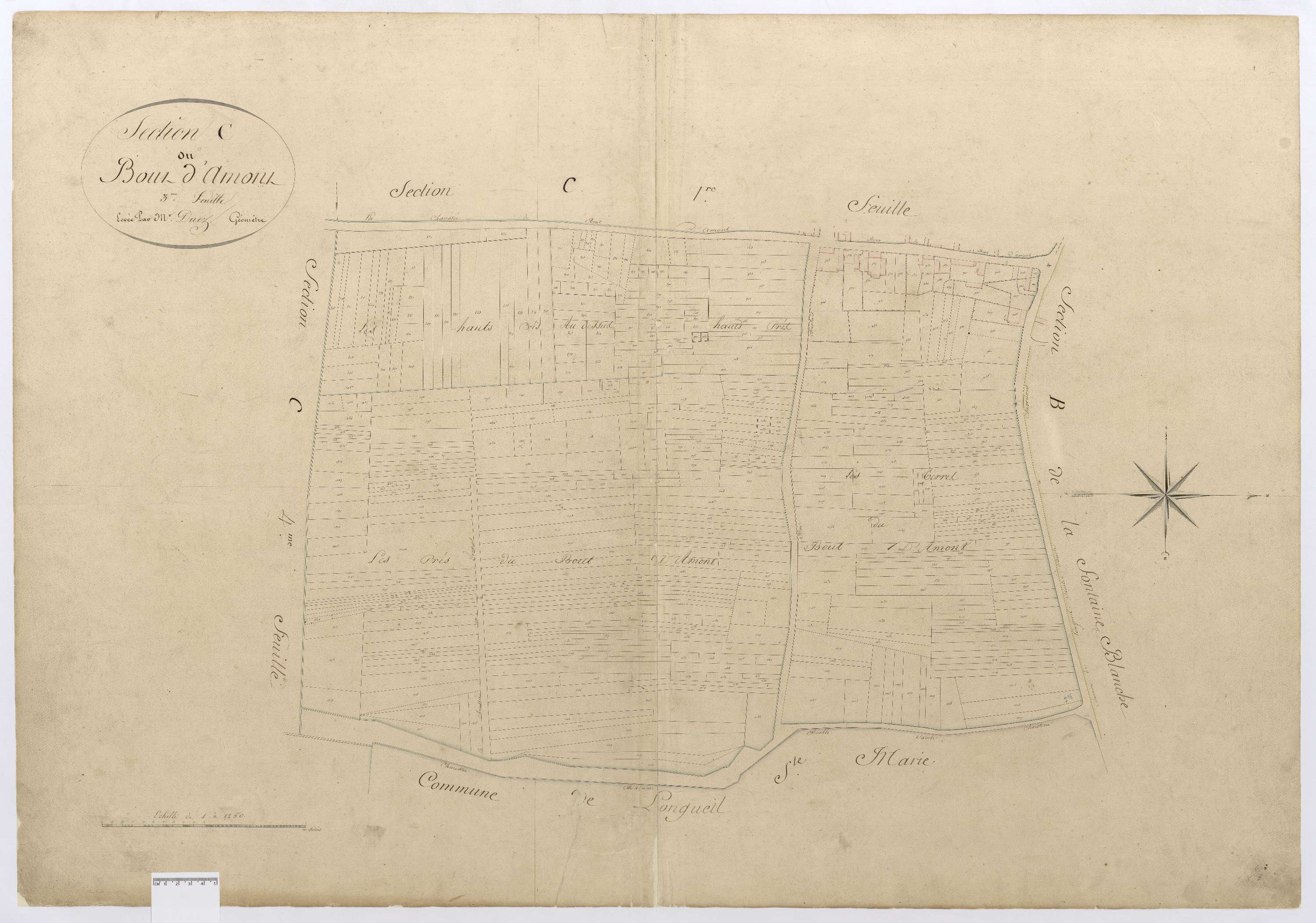 Chevrières - Cadastre napoléonien, section C3