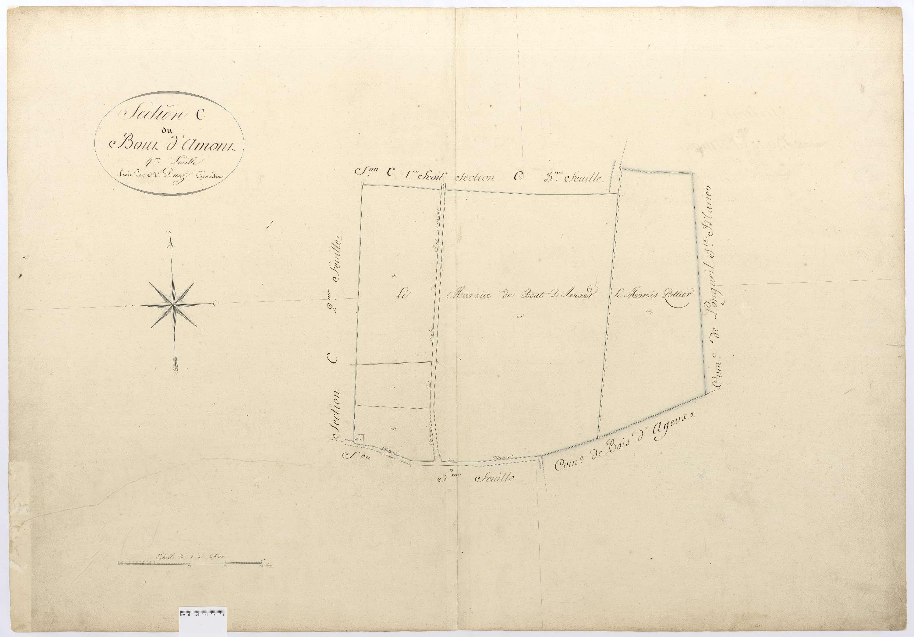 Chevrières - Cadastre napoléonien, section C4