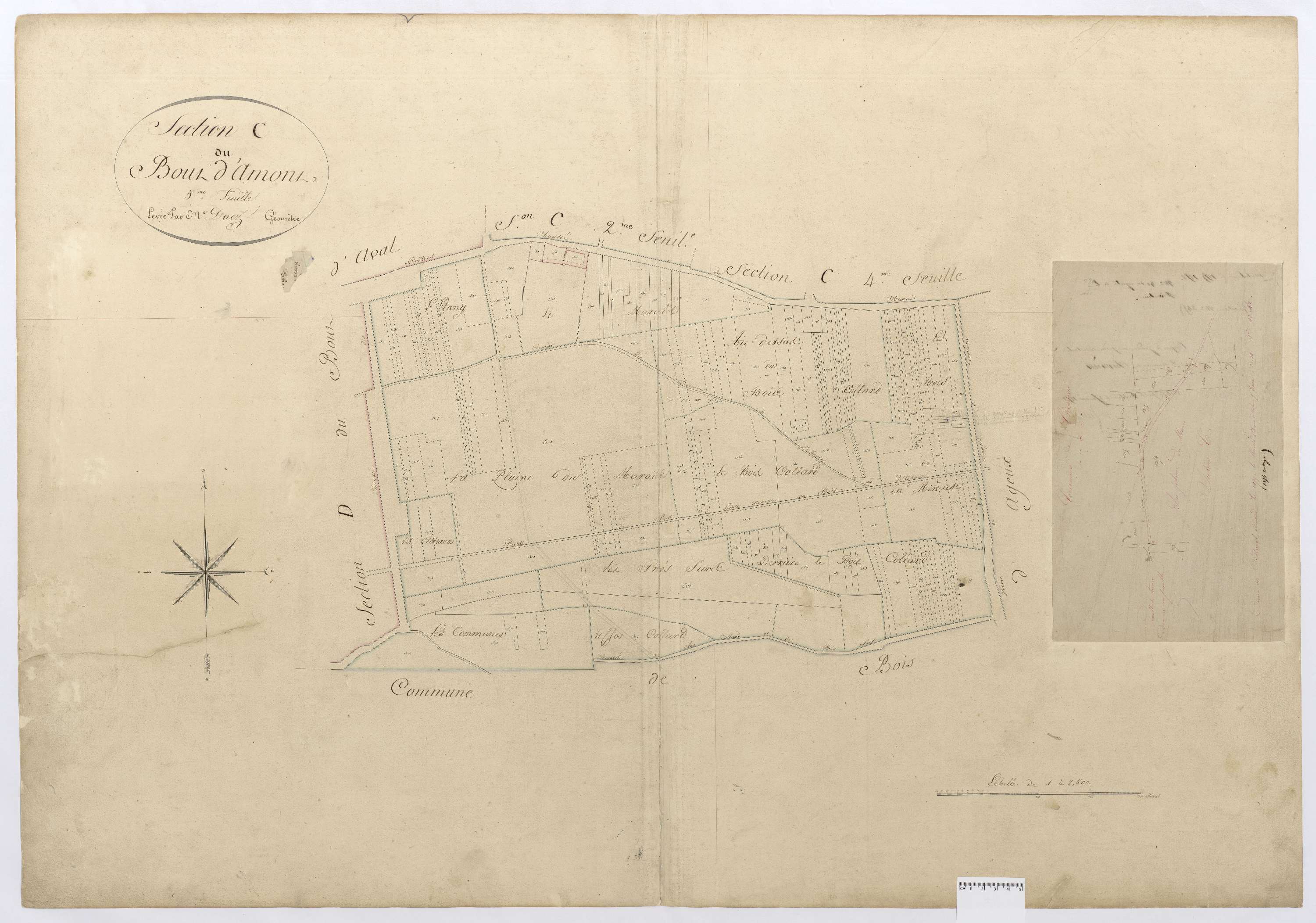 Chevrières - Cadastre napoléonien, section C5