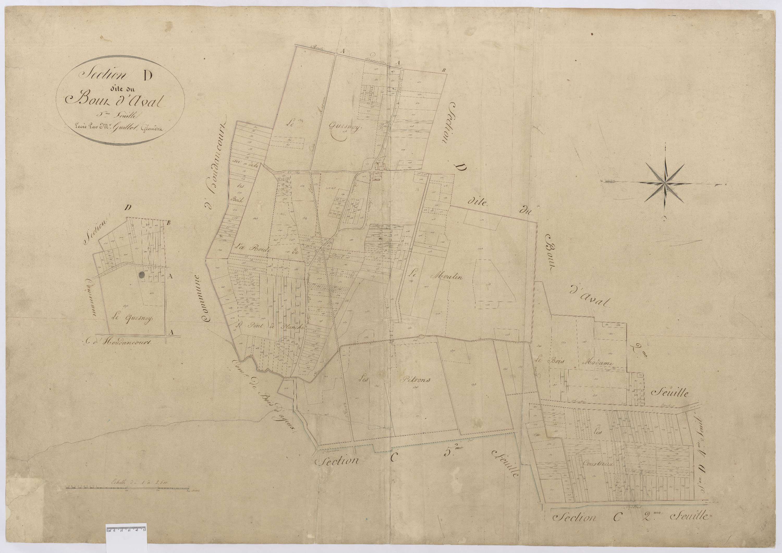 Chevrières - Cadastre napoléonien, section D5