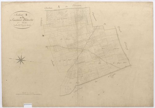 Chevrières - Cadastre napoléonien, section B1