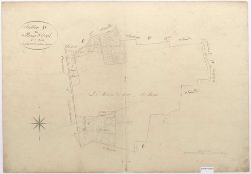 Chevrières - Cadastre napoléonien, section D2