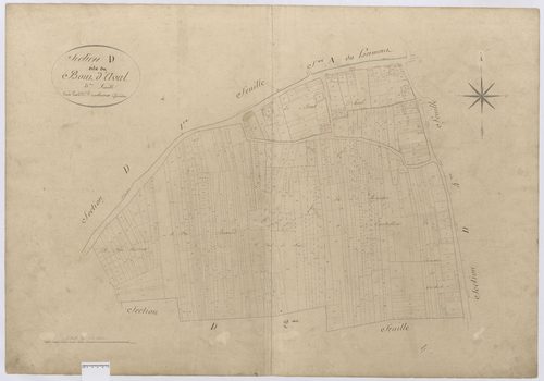 Chevrières - Cadastre napoléonien, section D3