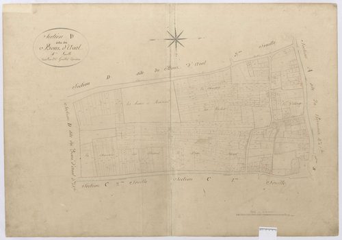 Chevrières - Cadastre napoléonien, section D4