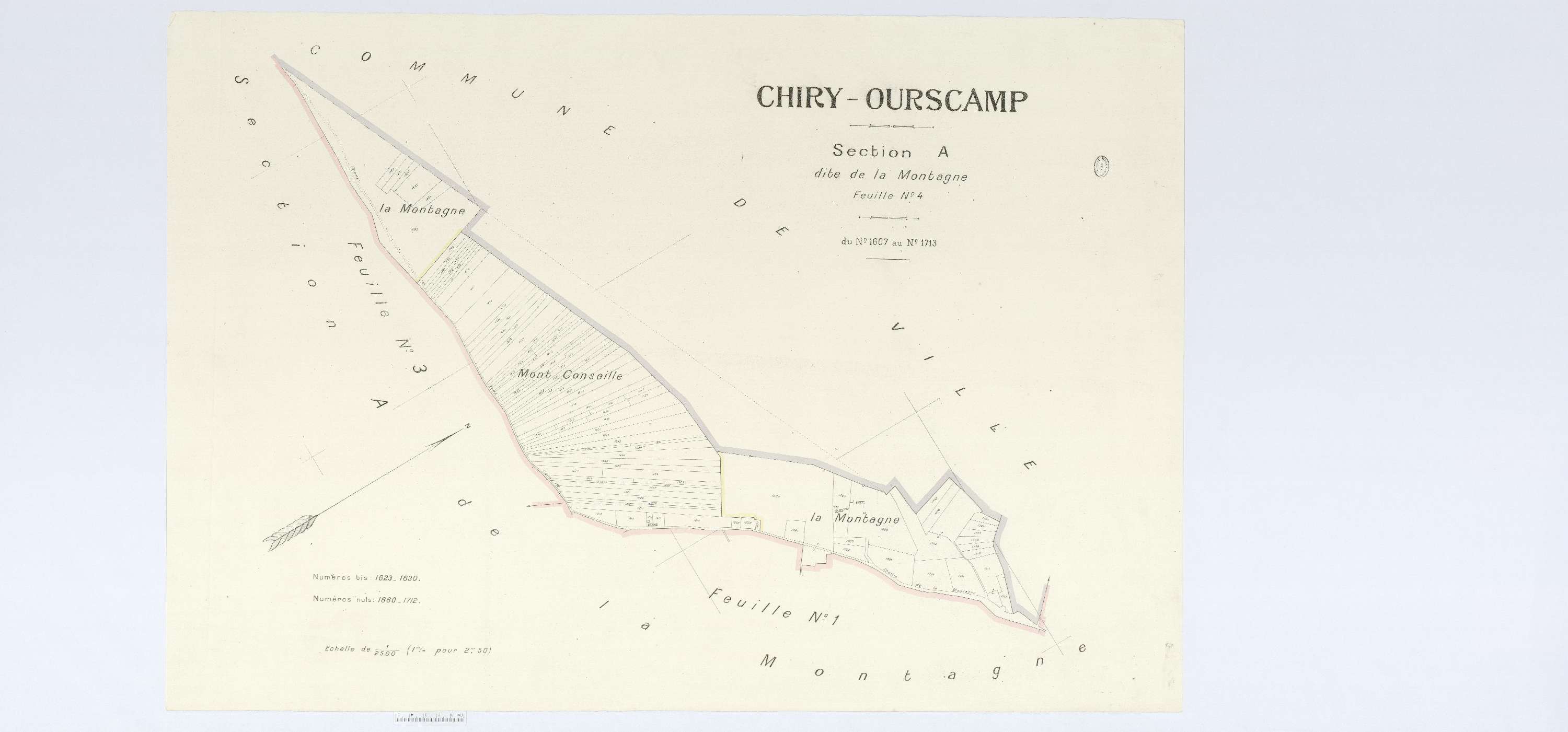 Chiry-Ourscamp - Cadastre napoléonien (copie), section A4