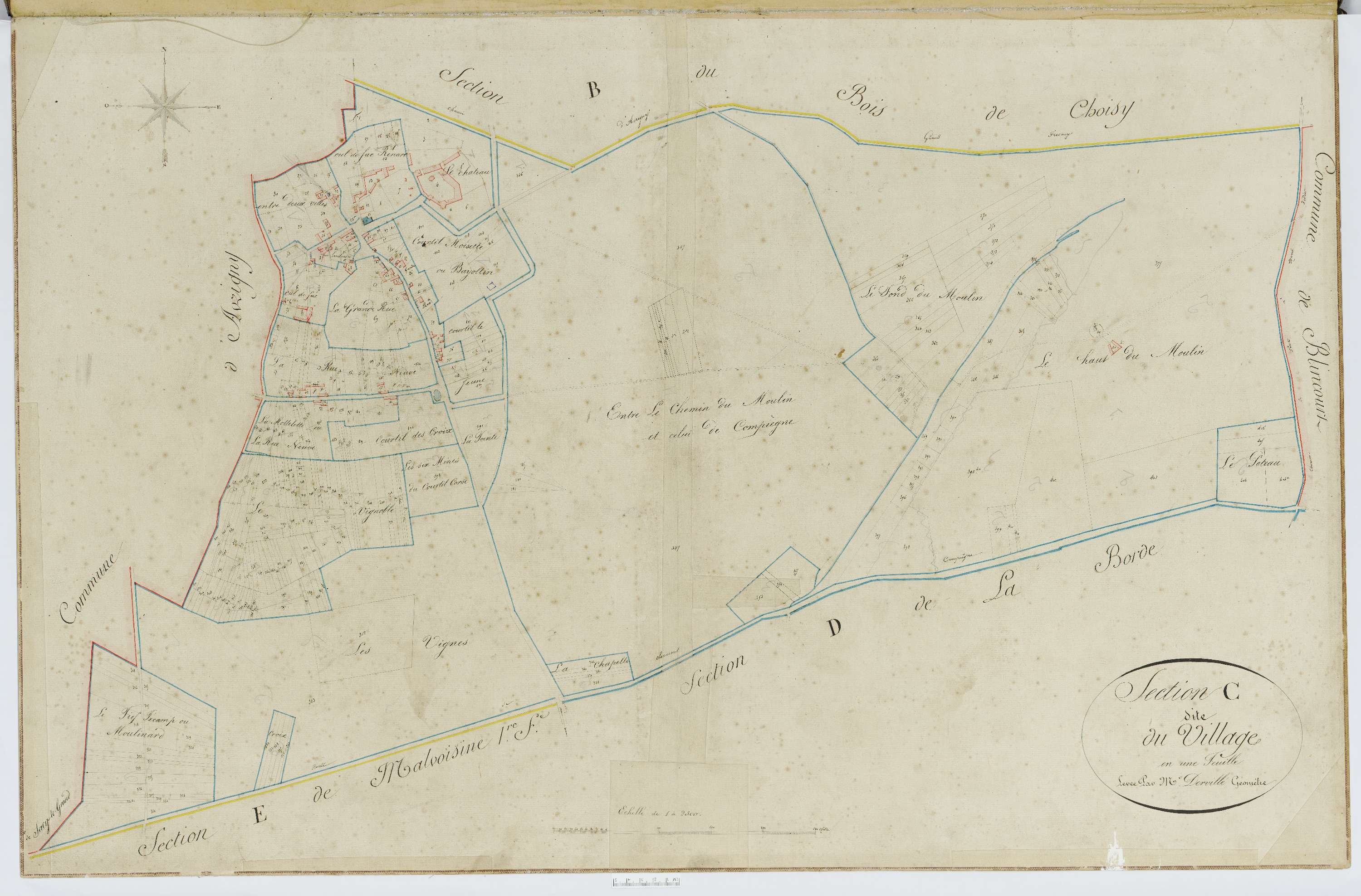 Choisy-la-Victoire - Cadastre napoléonien, section C