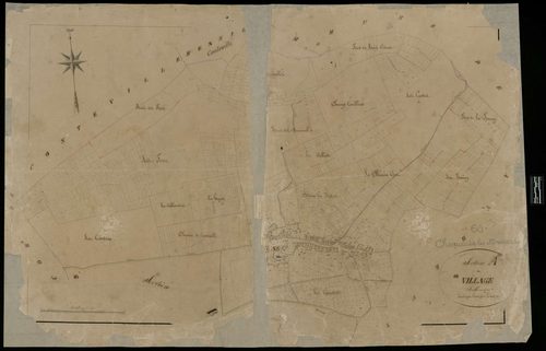 Choqueuse-les-Bénards - Cadastre napoléonien, section A