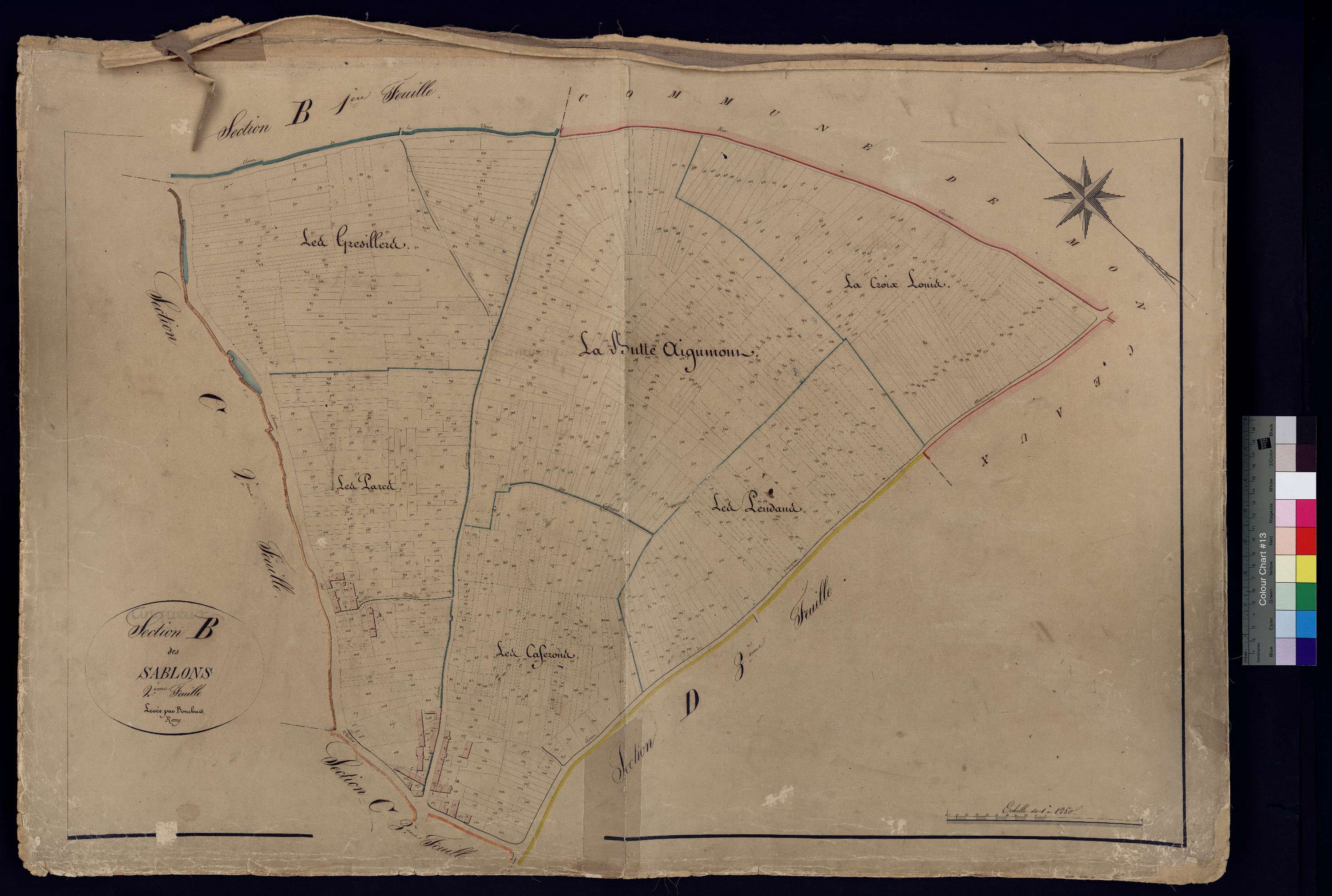 Cinqueux - Cadastre napoléonien, section B2