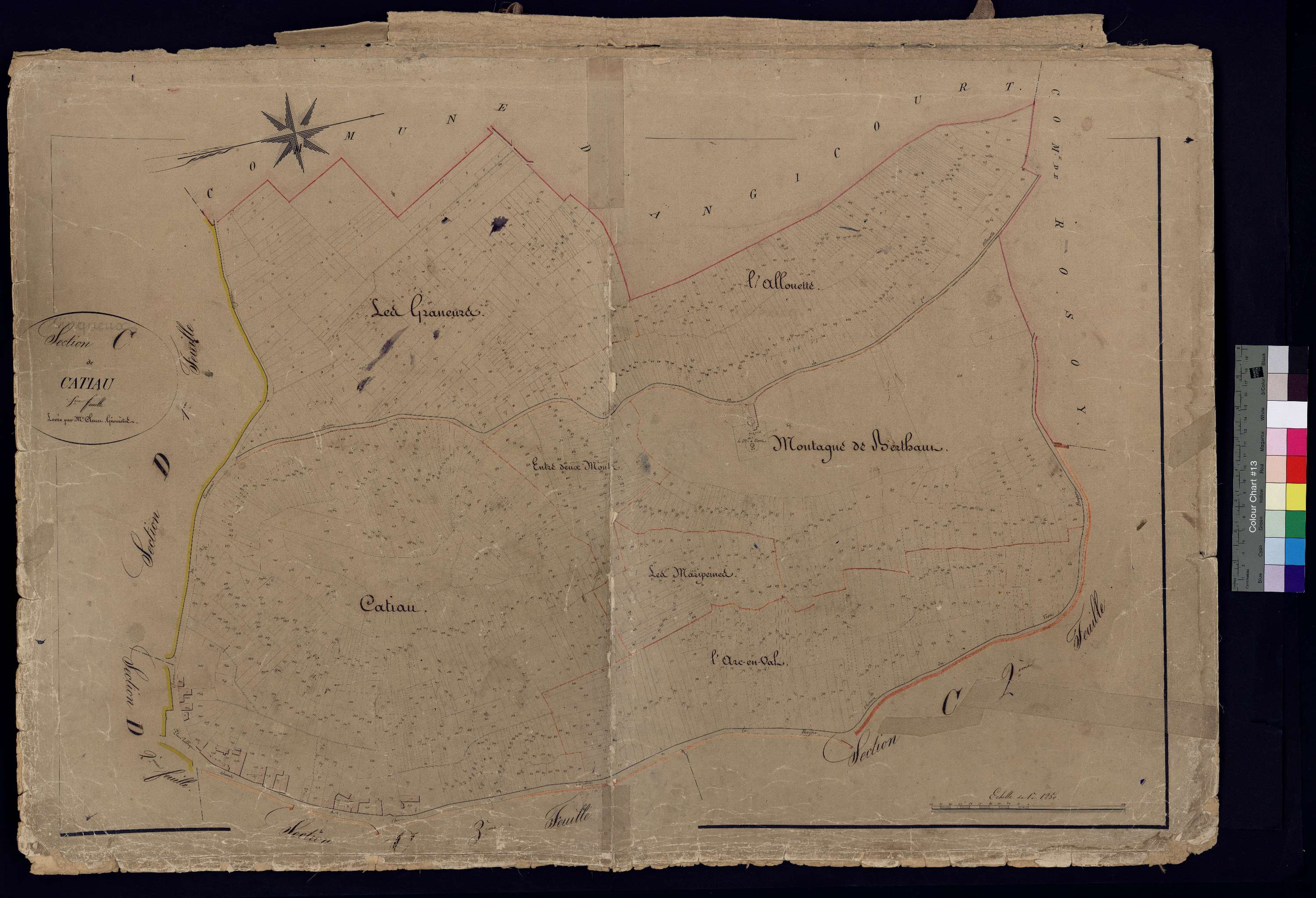 Cinqueux - Cadastre napoléonien, section C1