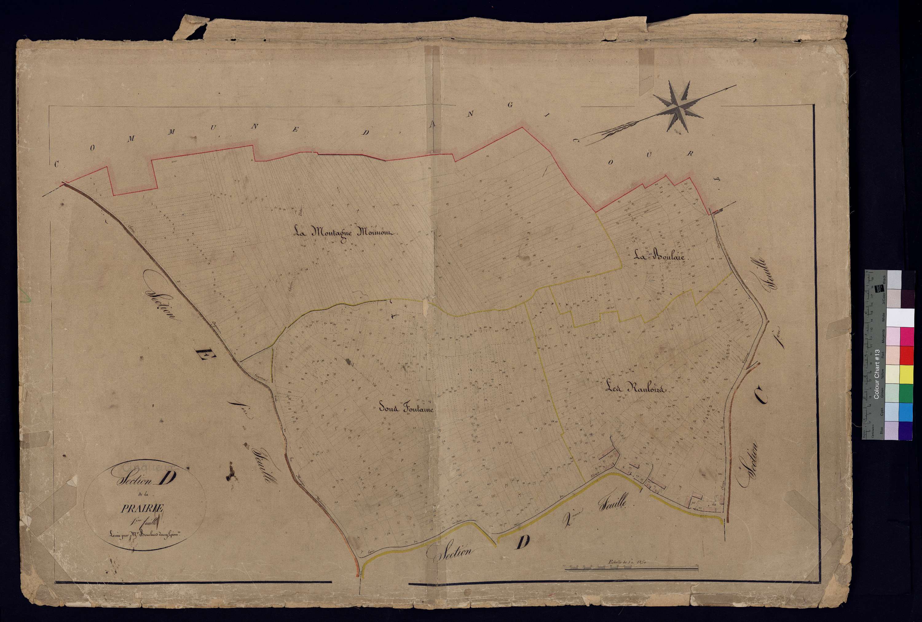 Cinqueux - Cadastre napoléonien, section D1