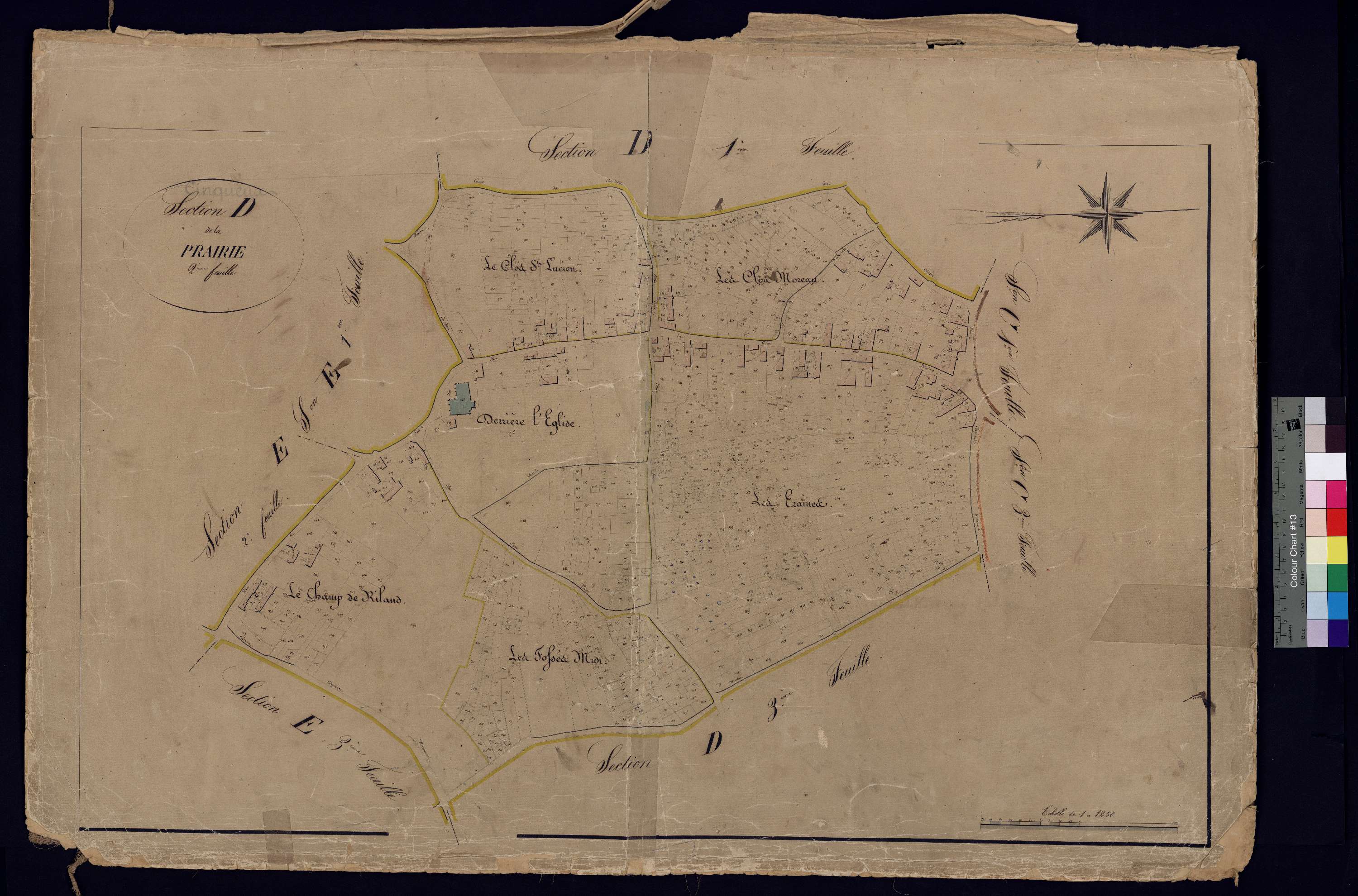 Cinqueux - Cadastre napoléonien, section D2