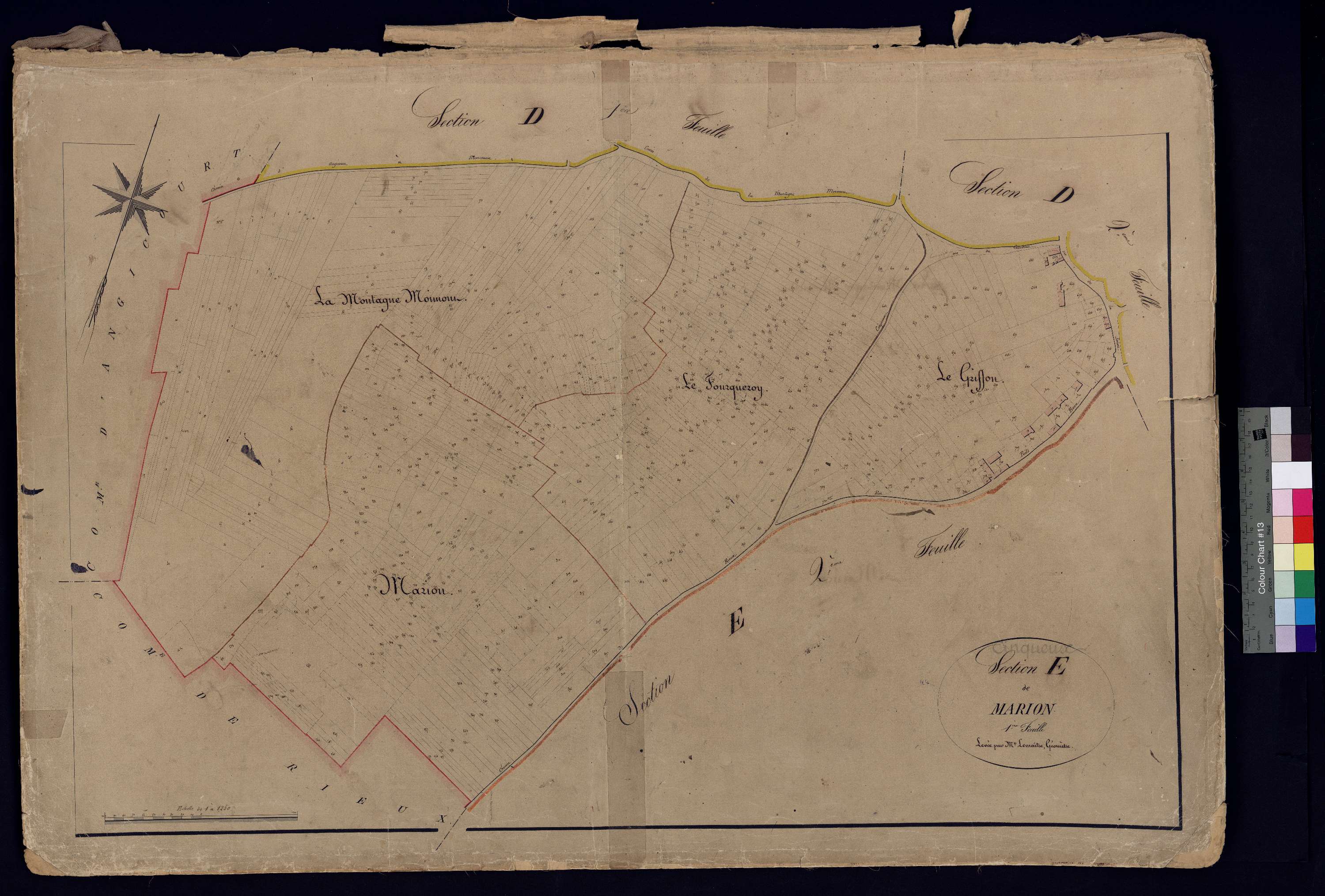 Cinqueux - Cadastre napoléonien, section E1