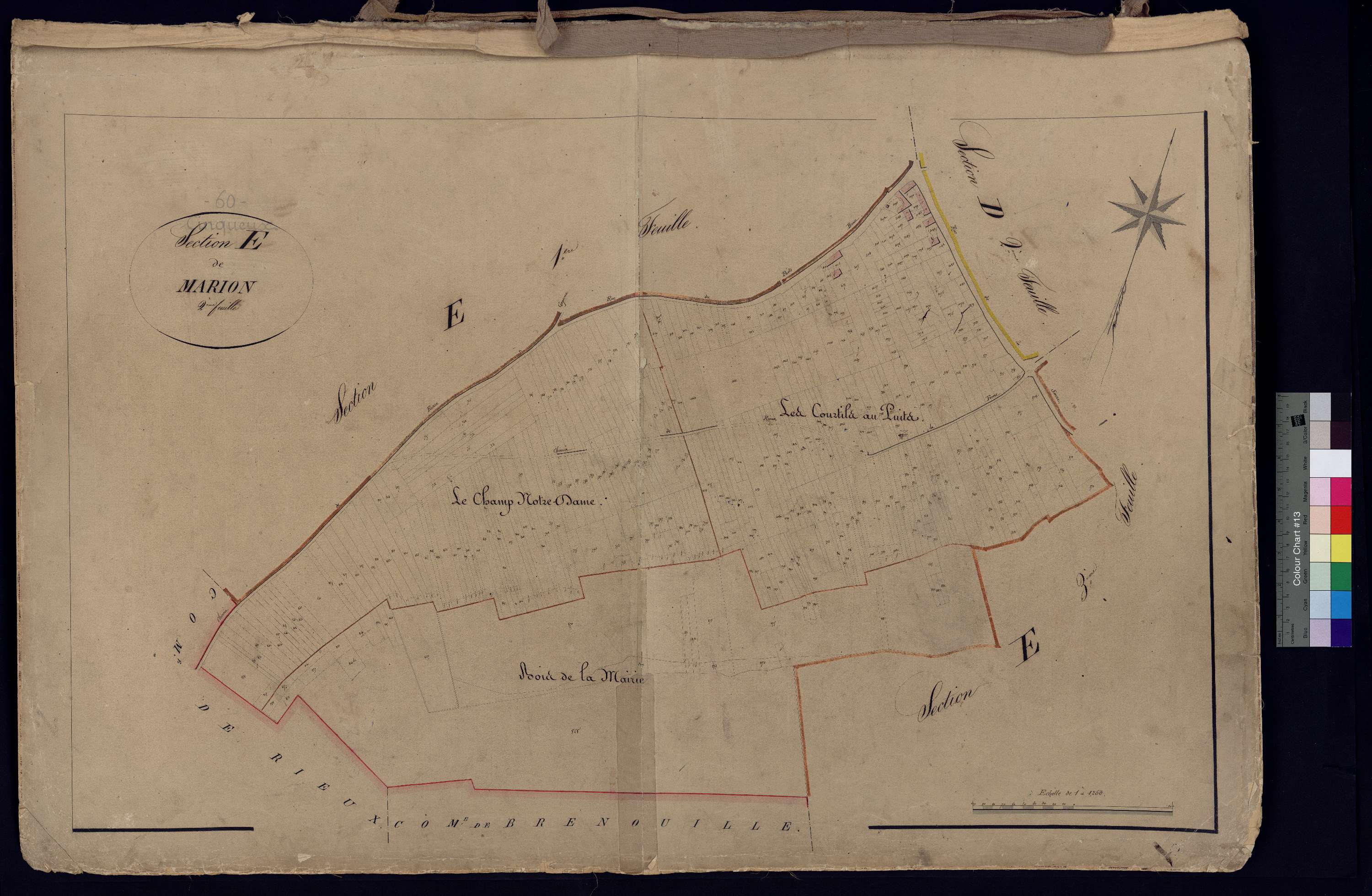 Cinqueux - Cadastre napoléonien, section E2