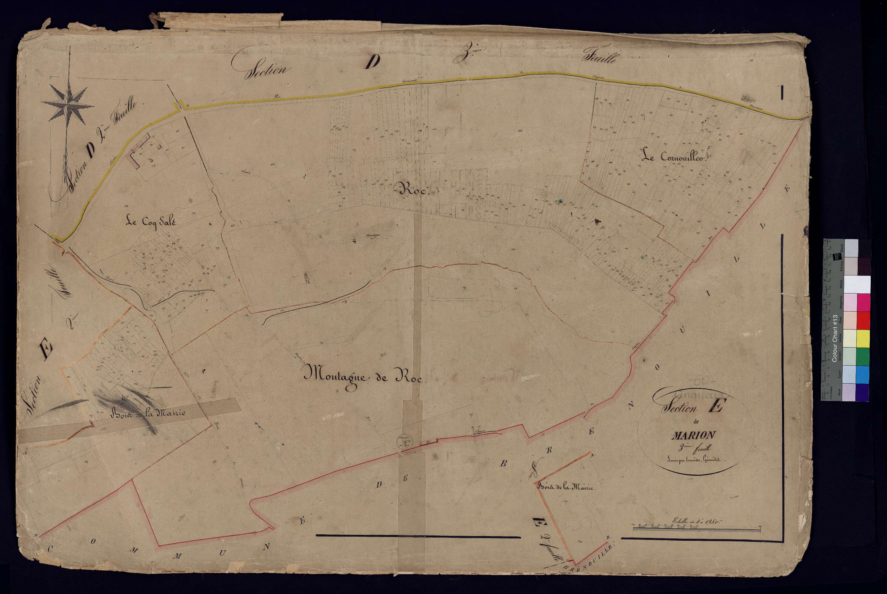 Cinqueux - Cadastre napoléonien, section E3