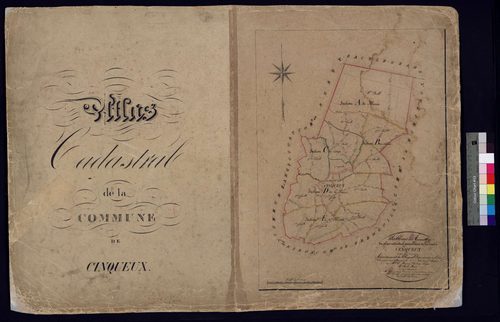 Cinqueux - Cadastre napoléonien, tableau d'assemblage
