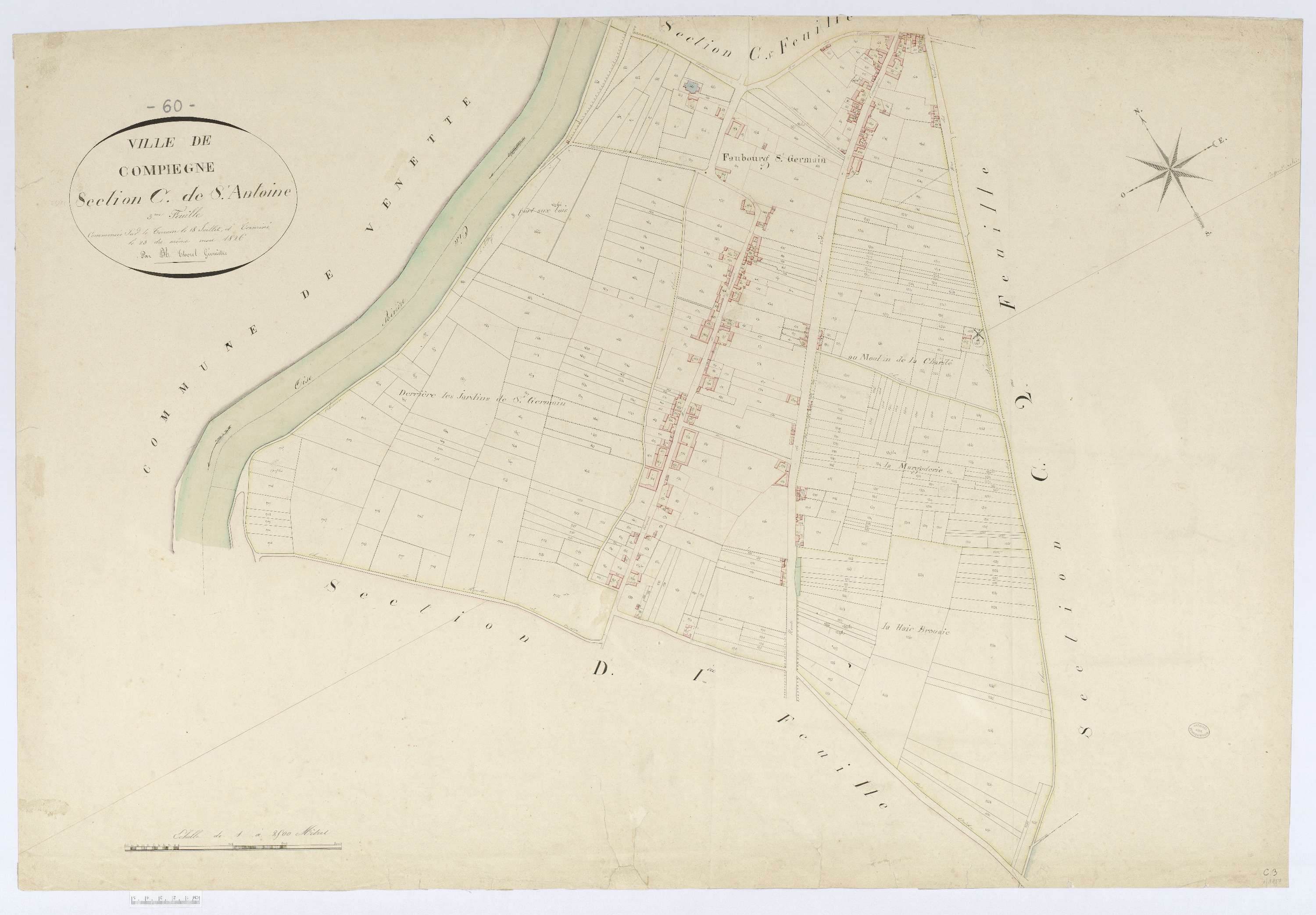 Compiègne - Cadastre napoléonien, section C3